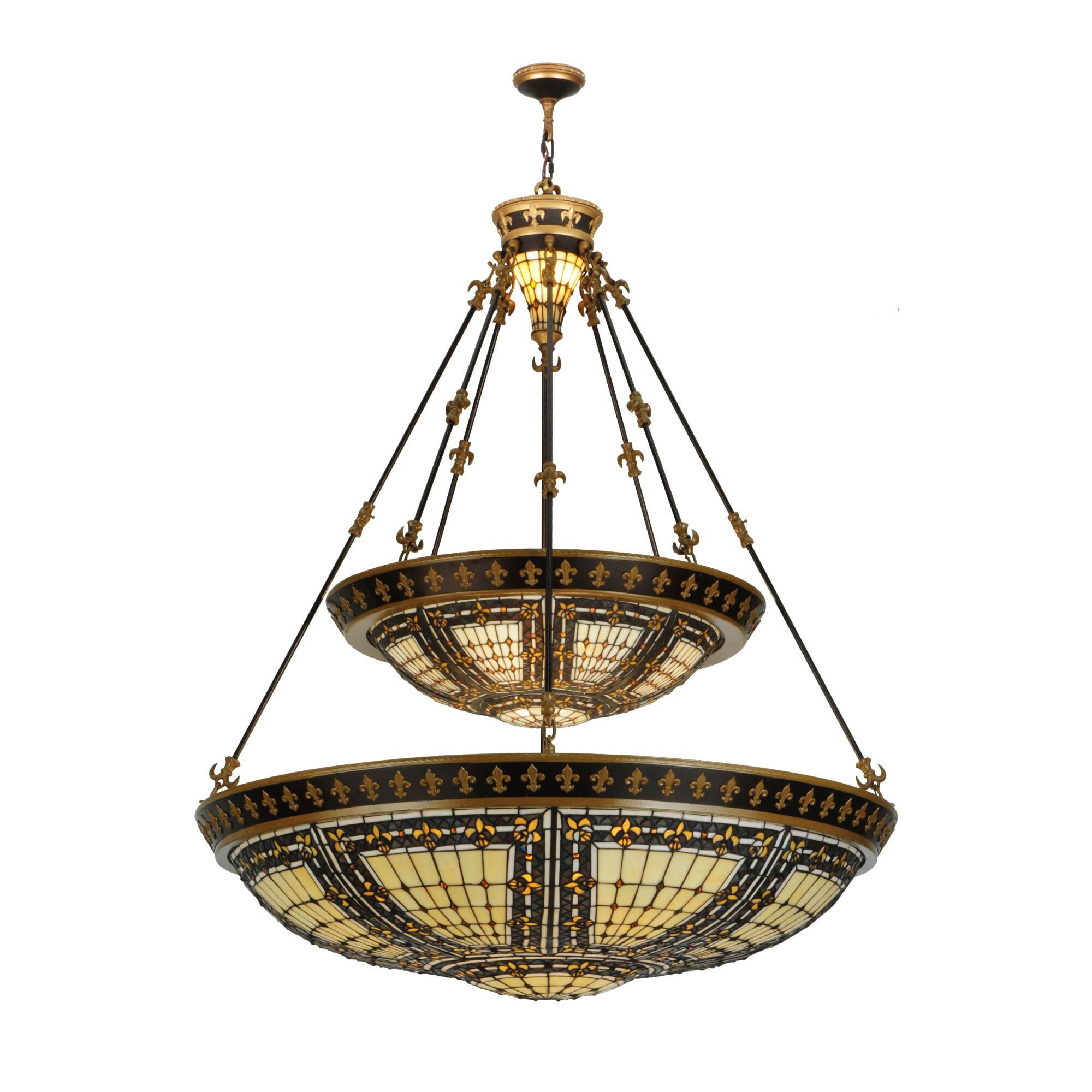 Fleur-De-Lis 45 Inch Large Pendant by Meyda Lighting