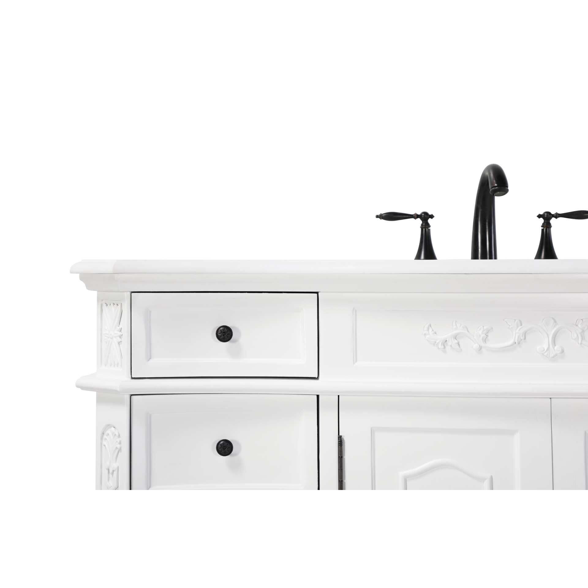 Shown in Antique White finish