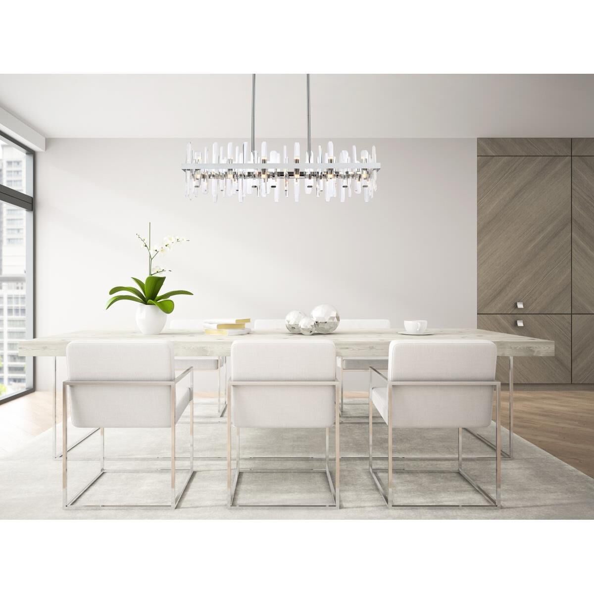 Shown in Chrome finish and Royal Cut Clear crystal