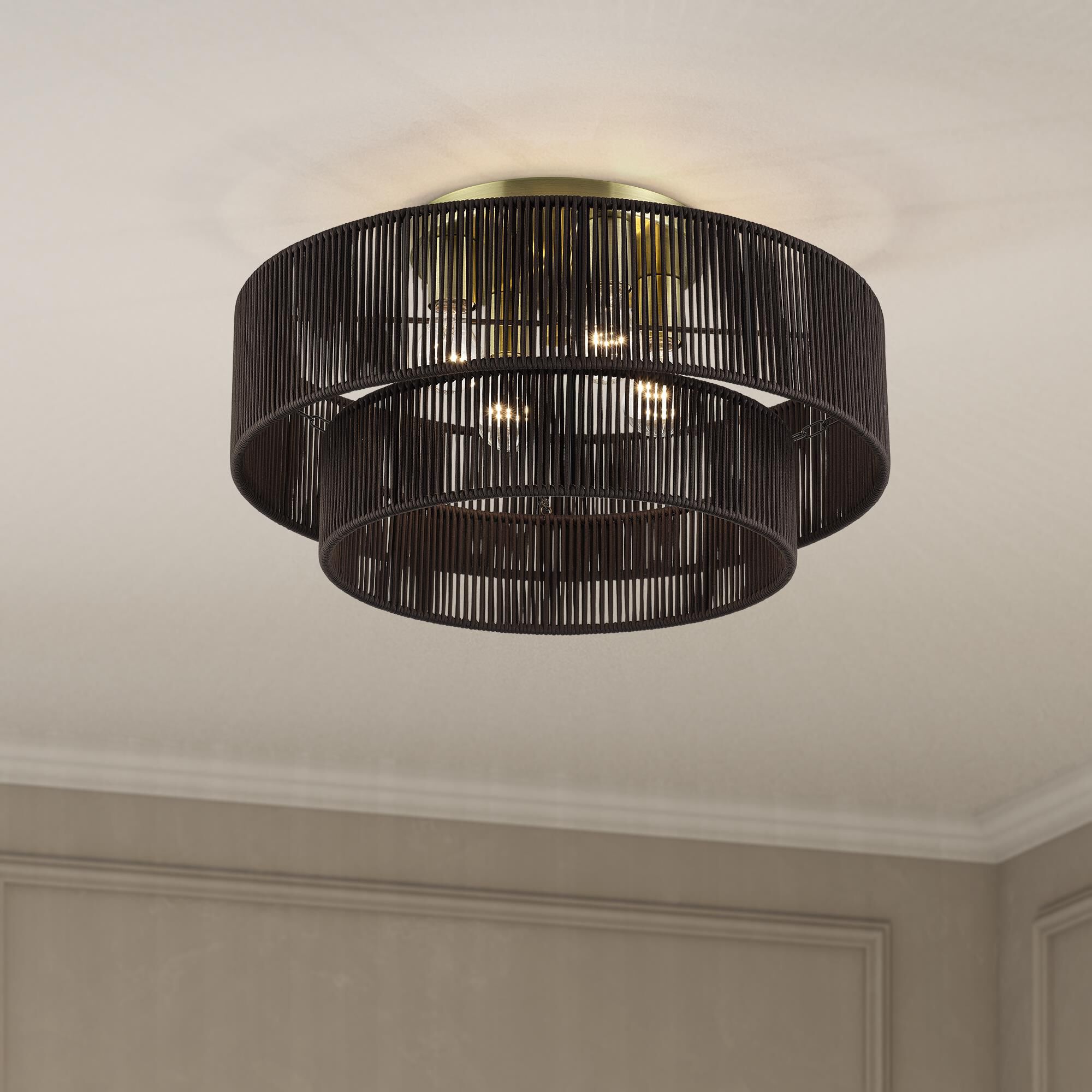 Acordia 21 Inch Semi Flush Mount by Livex Lighting