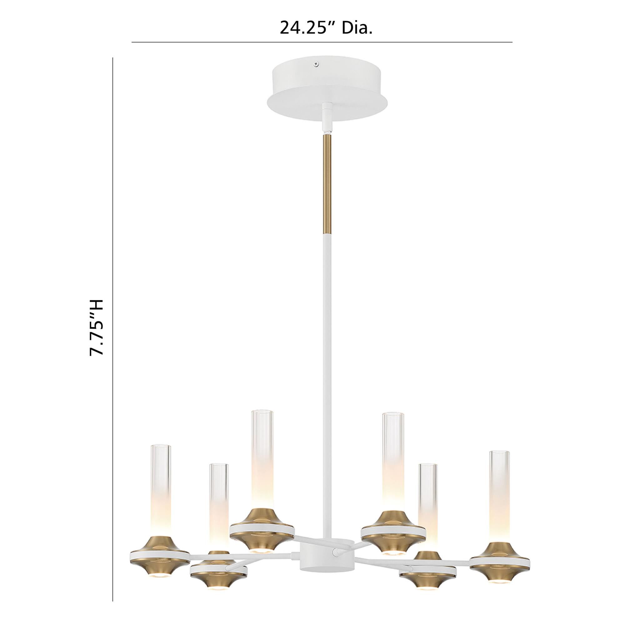 Shown in White and Brass finish and Etched glass