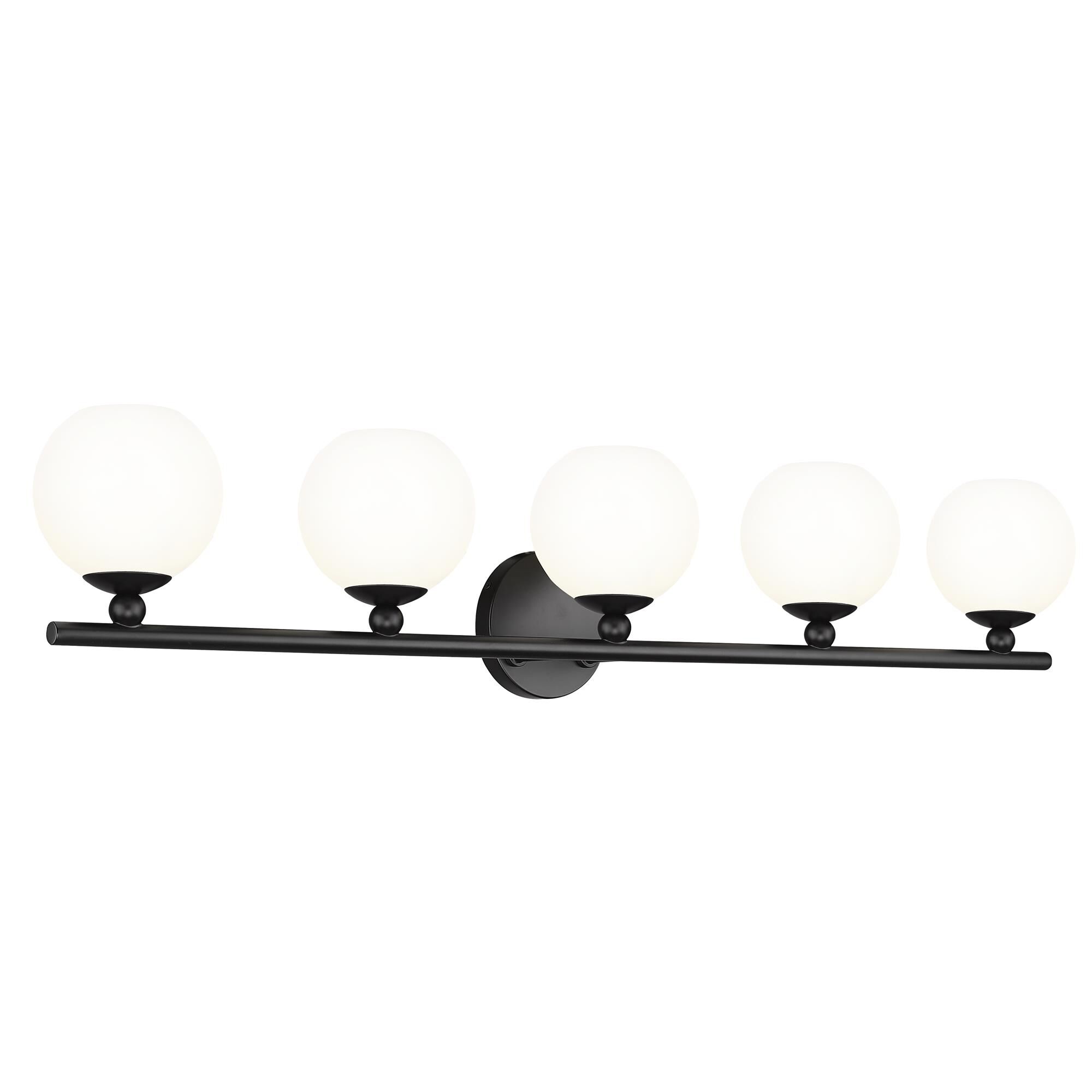 Shown in Matte Black finish and Opal Etched glass