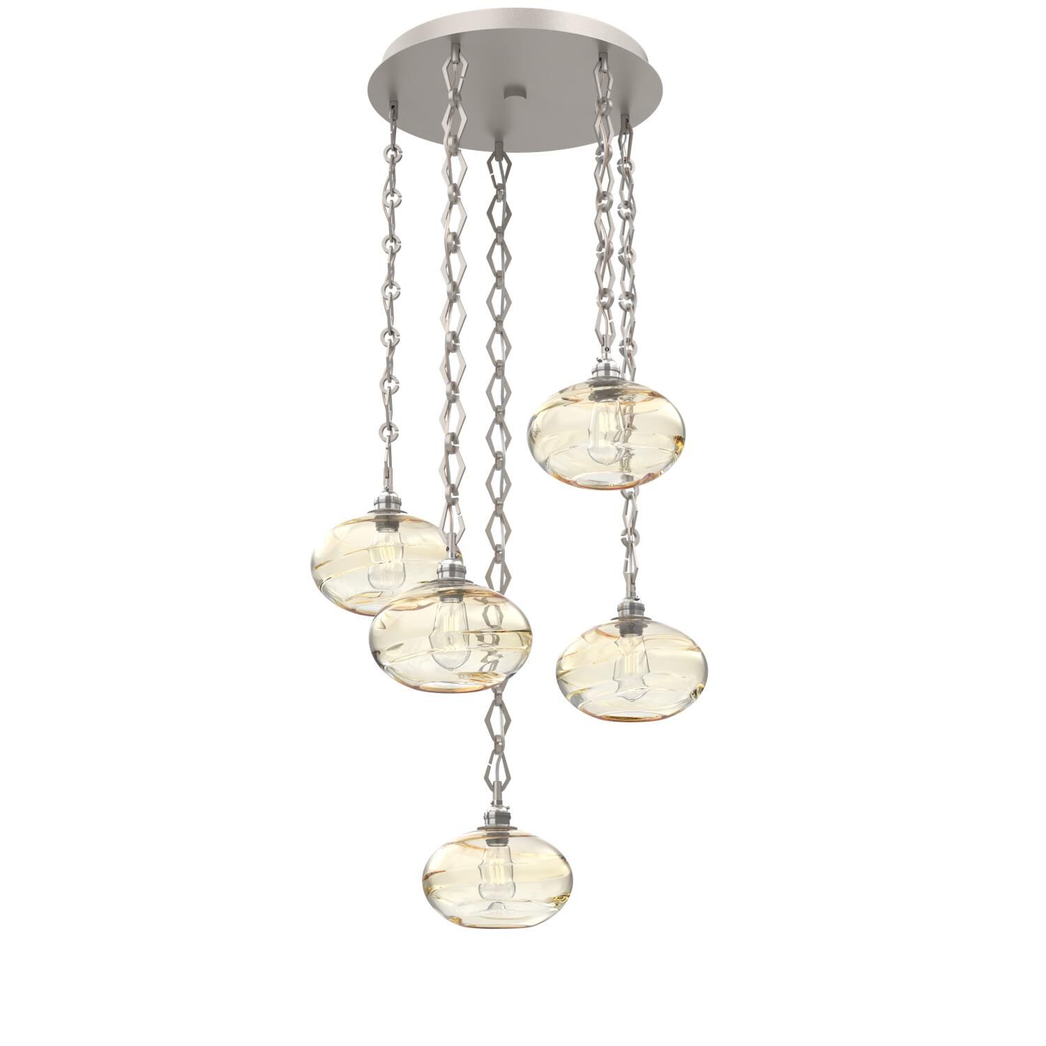 Levi Wilson Coppa 22 Inch Multi Light Pendant by Hammerton Studio