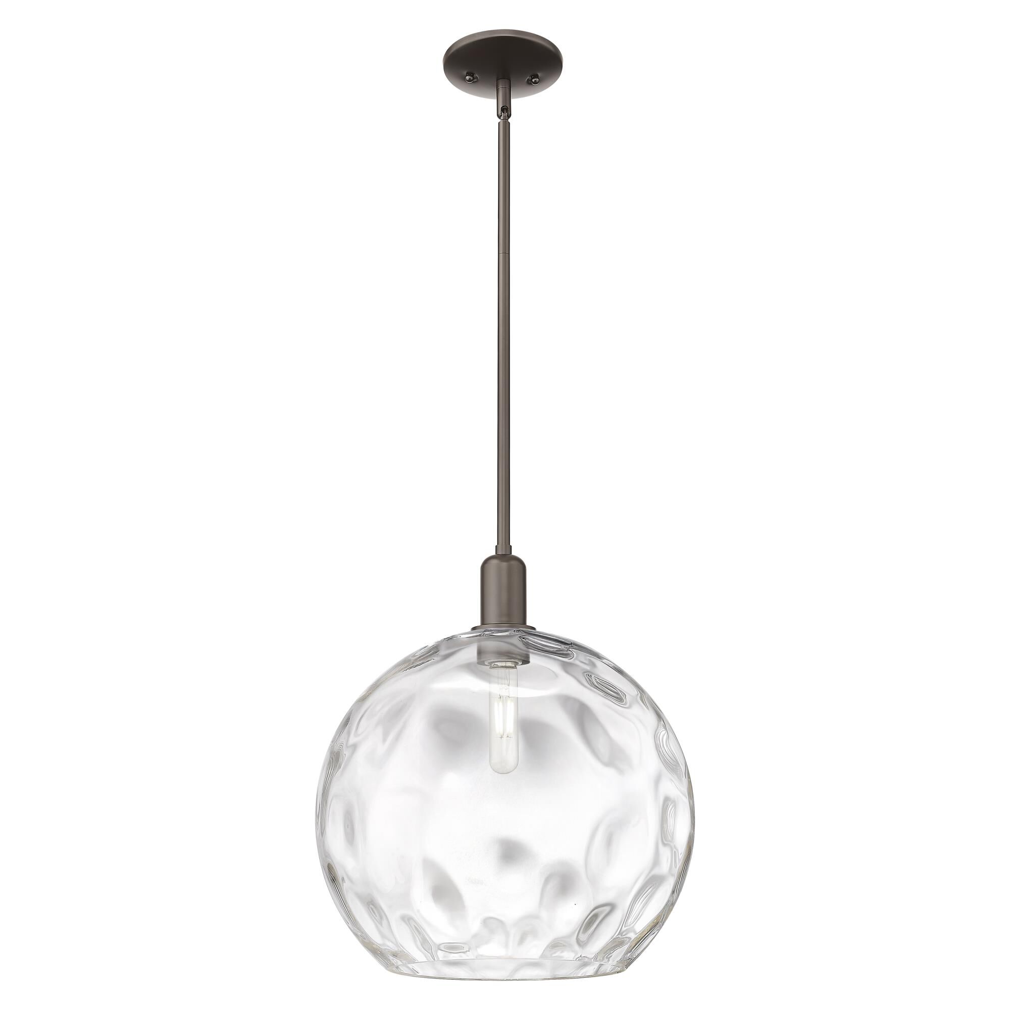 Shown in Oil Rubbed Bronze finish and Clear Water glass