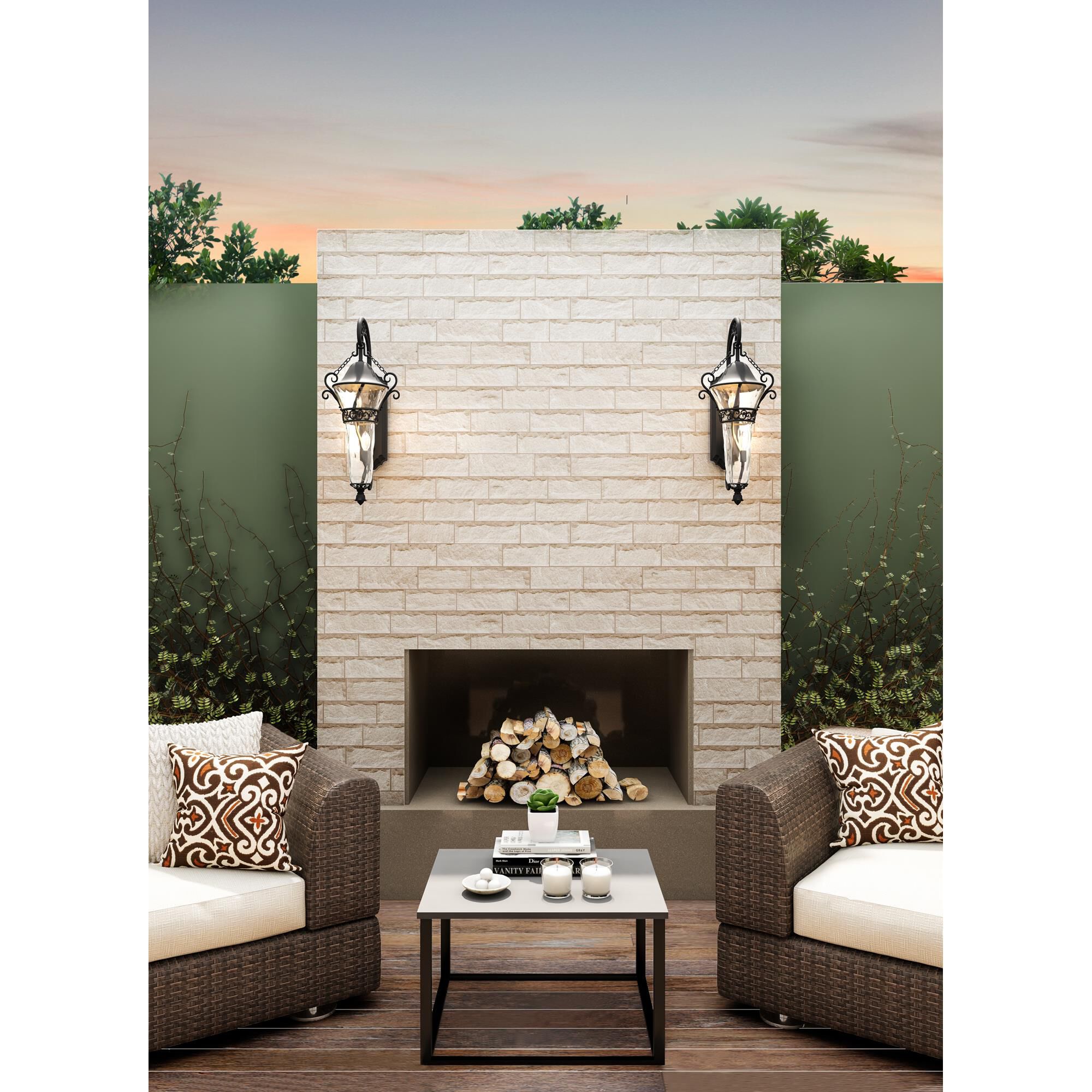 Anastasia 37 Inch Outdoor Wall Light,