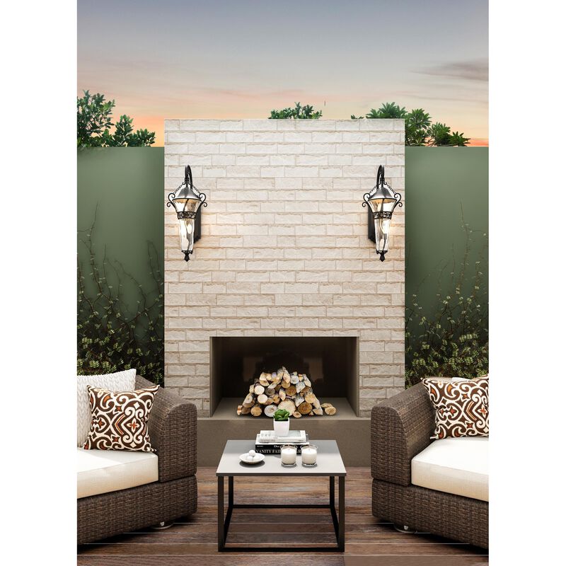 Anastasia 37 Inch Outdoor Wall Light by Kalco