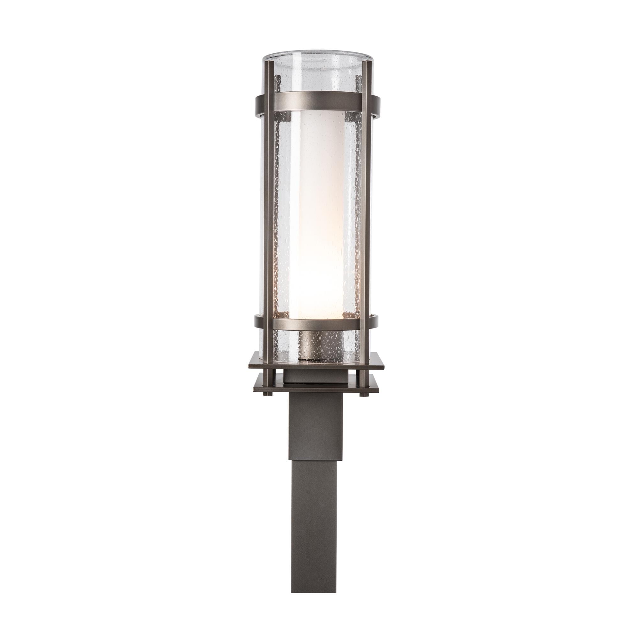 Hubbardton Forge Banded 22 Inch Tall Outdoor Post Lamp