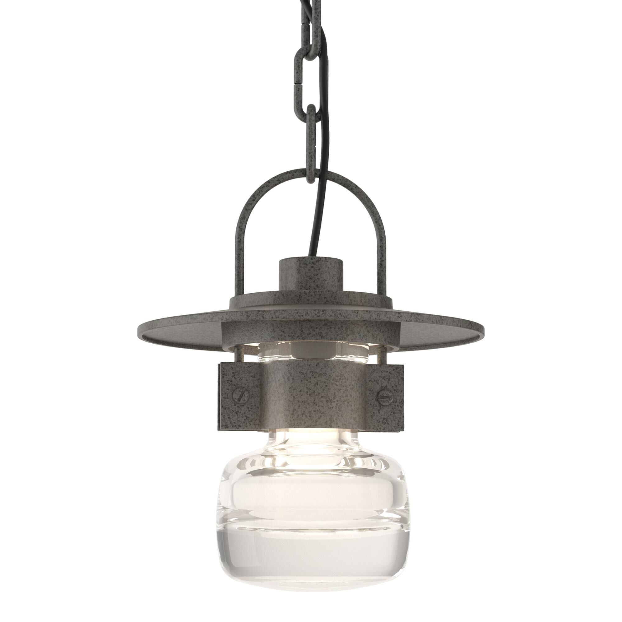 Shown in Natural Iron finish and Clear  glass