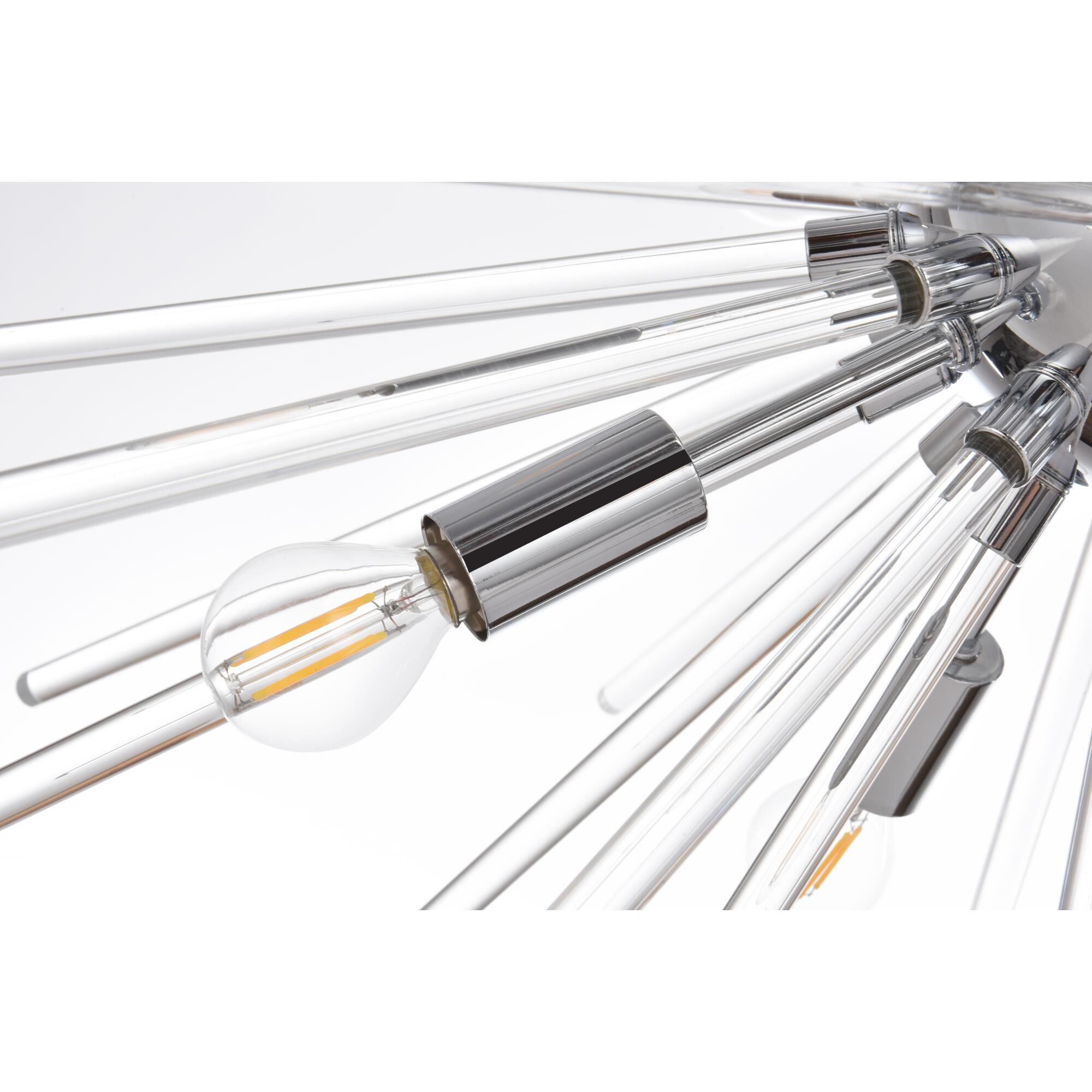 Sienna 36 Inch 10 Light Chandelier by Elegant Lighting