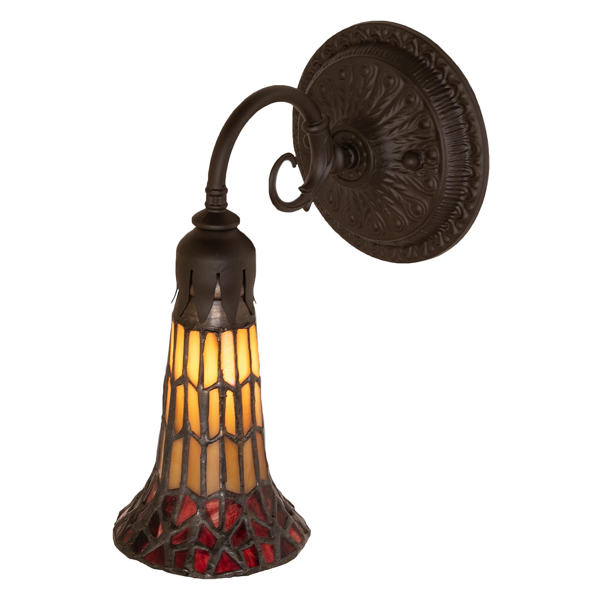 Meyda Lighting Pond Lily 10 Inch Tall Outdoor Wall Light