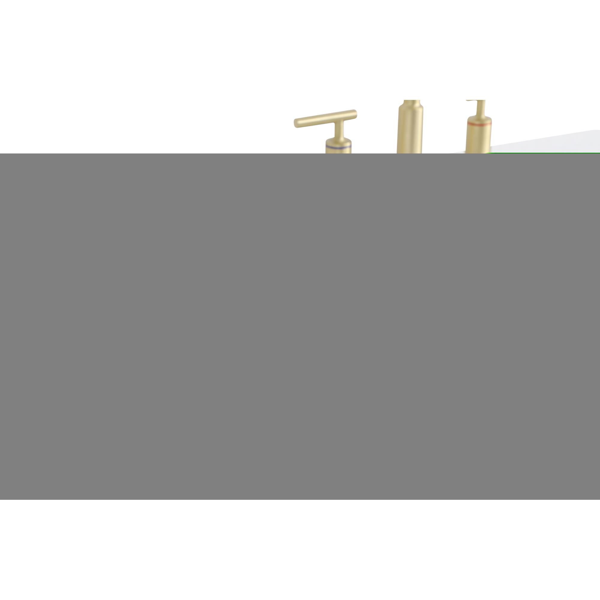 Shown in Blue And Gold With Calacatta Quartz finish