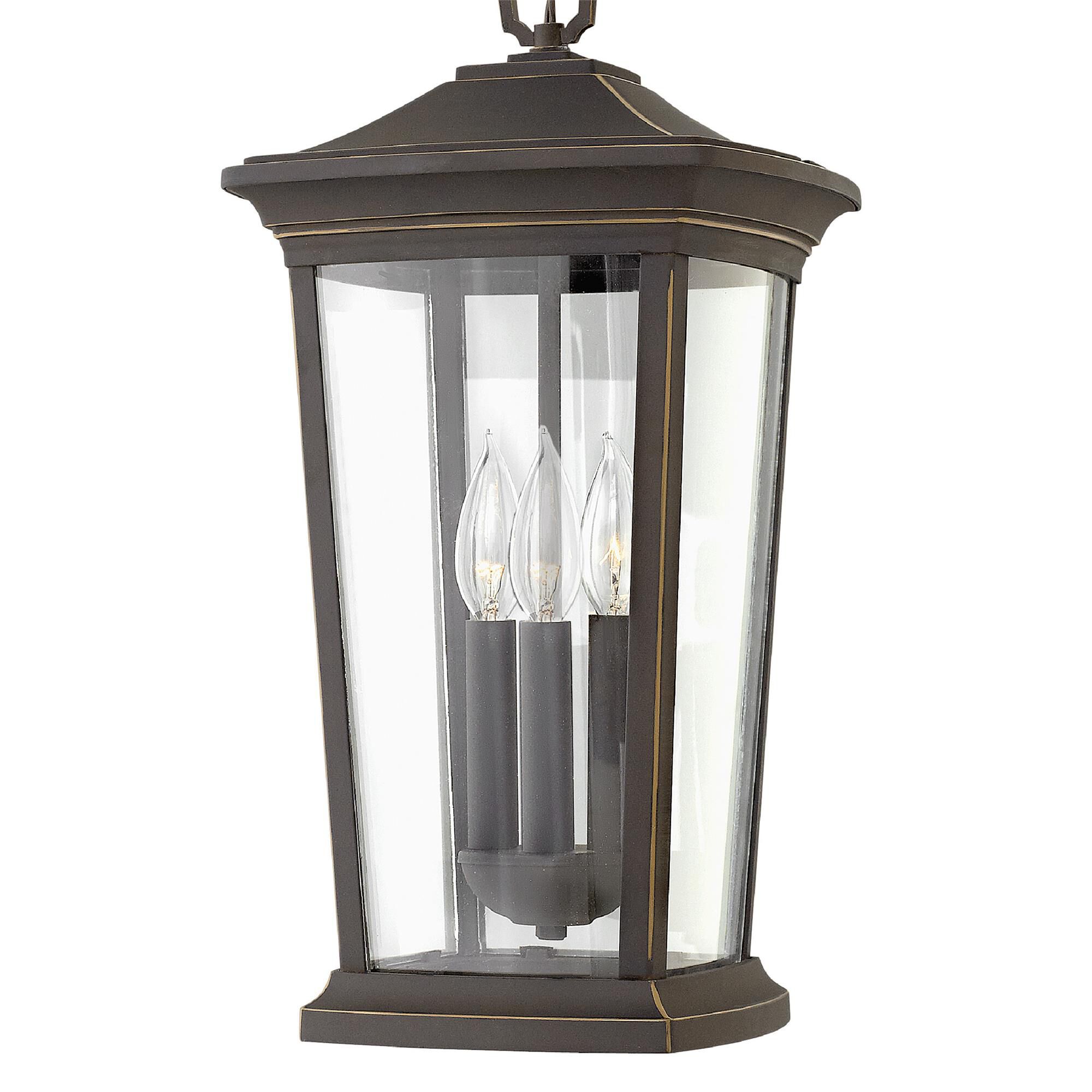 Shown in Oil Rubbed Bronze finish and Clear glass