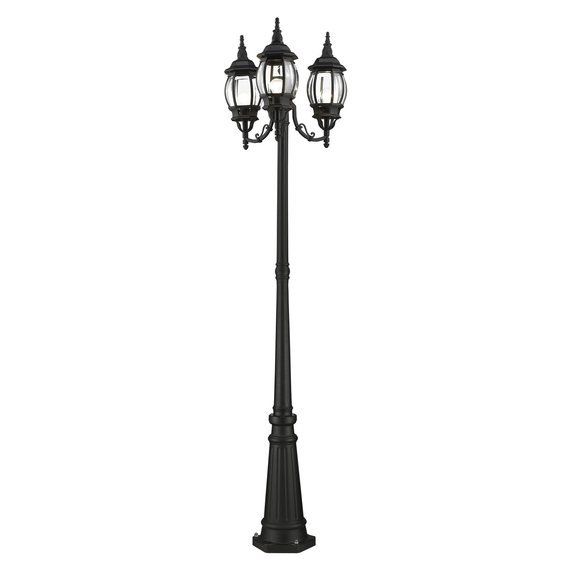 Frontenac 84 Inch Tall 3 Light Outdoor Post Lamp by Livex Lighting