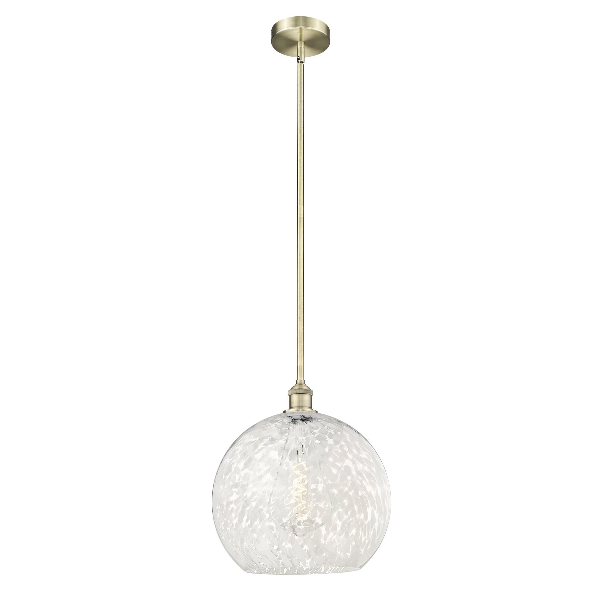 Bruno Marashlian White Mouchette 14 Inch Large Pendant by Innovations Lighting