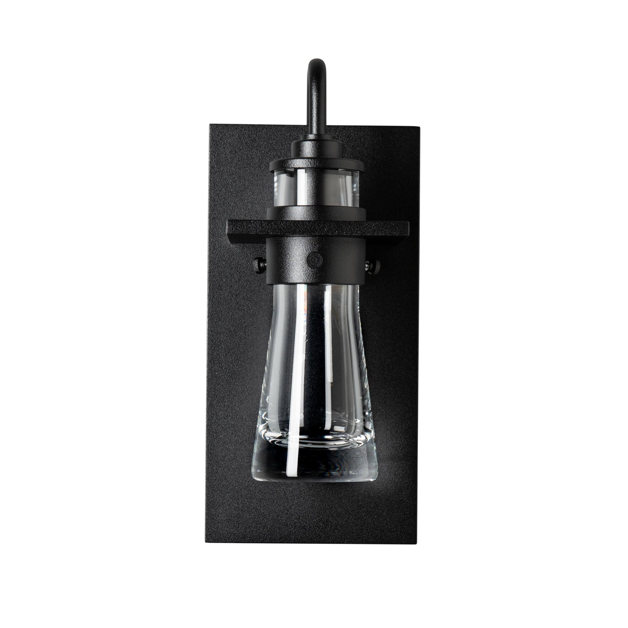 Shown in Coastal Black finish and Clear glass