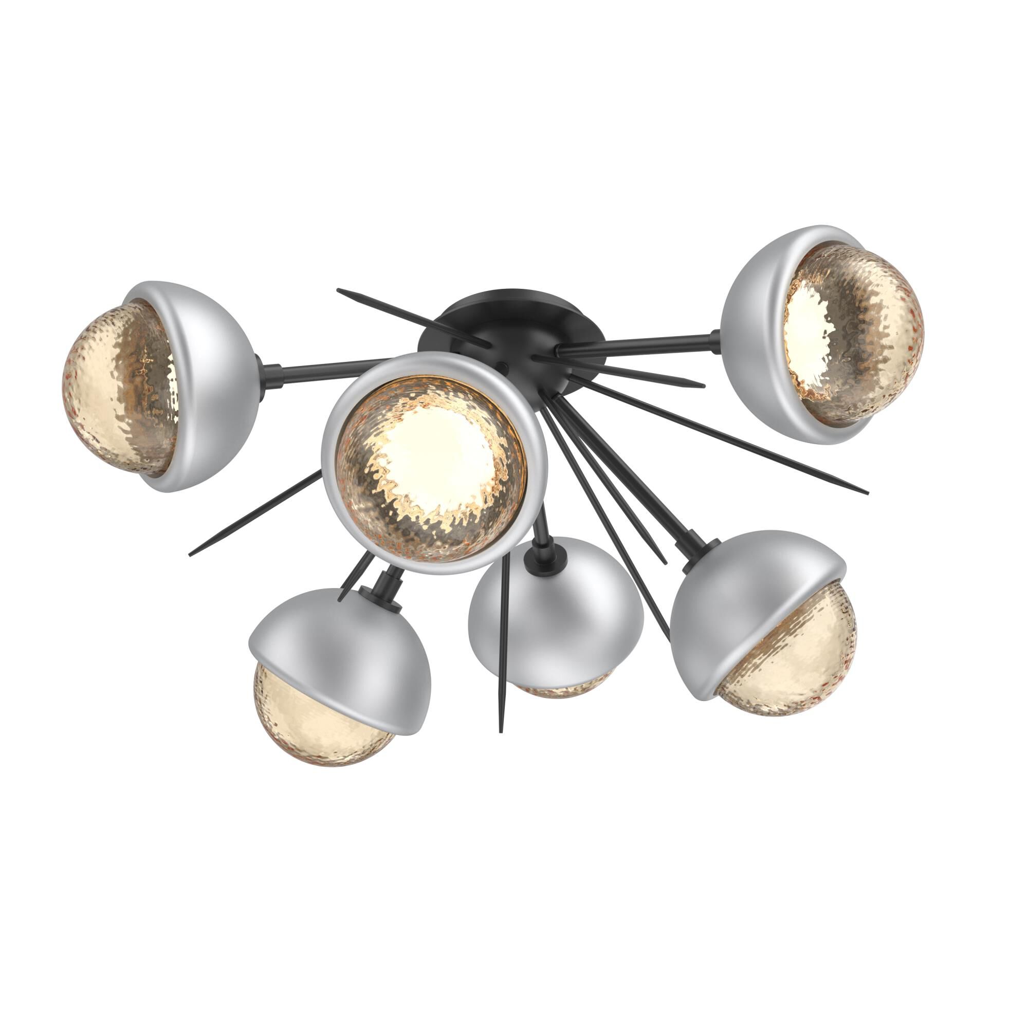 Levi Wilson Cabochon 28 Inch Semi Flush Mount by Hammerton Studio