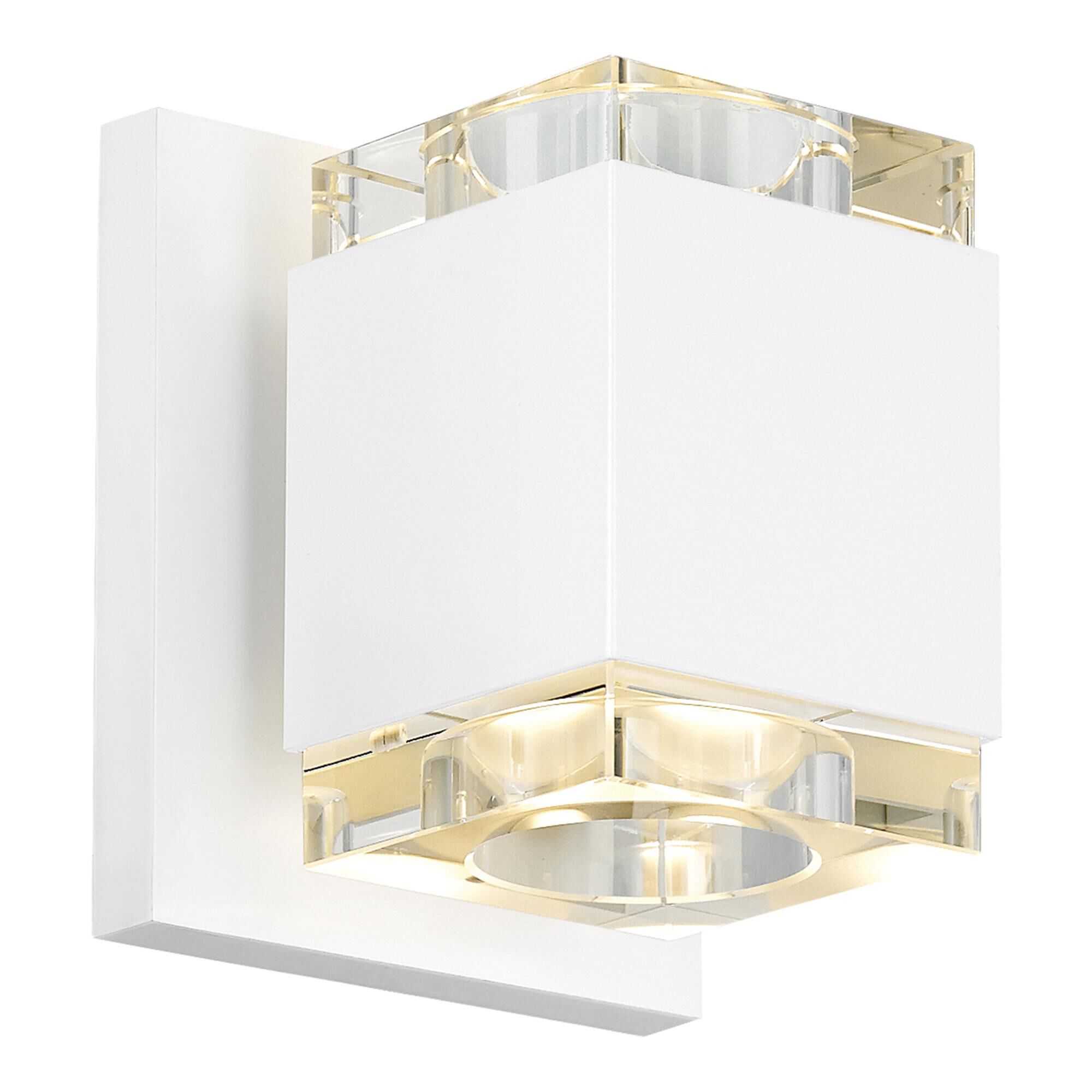 Shown in White finish and Clear glass and 12 Volt accent