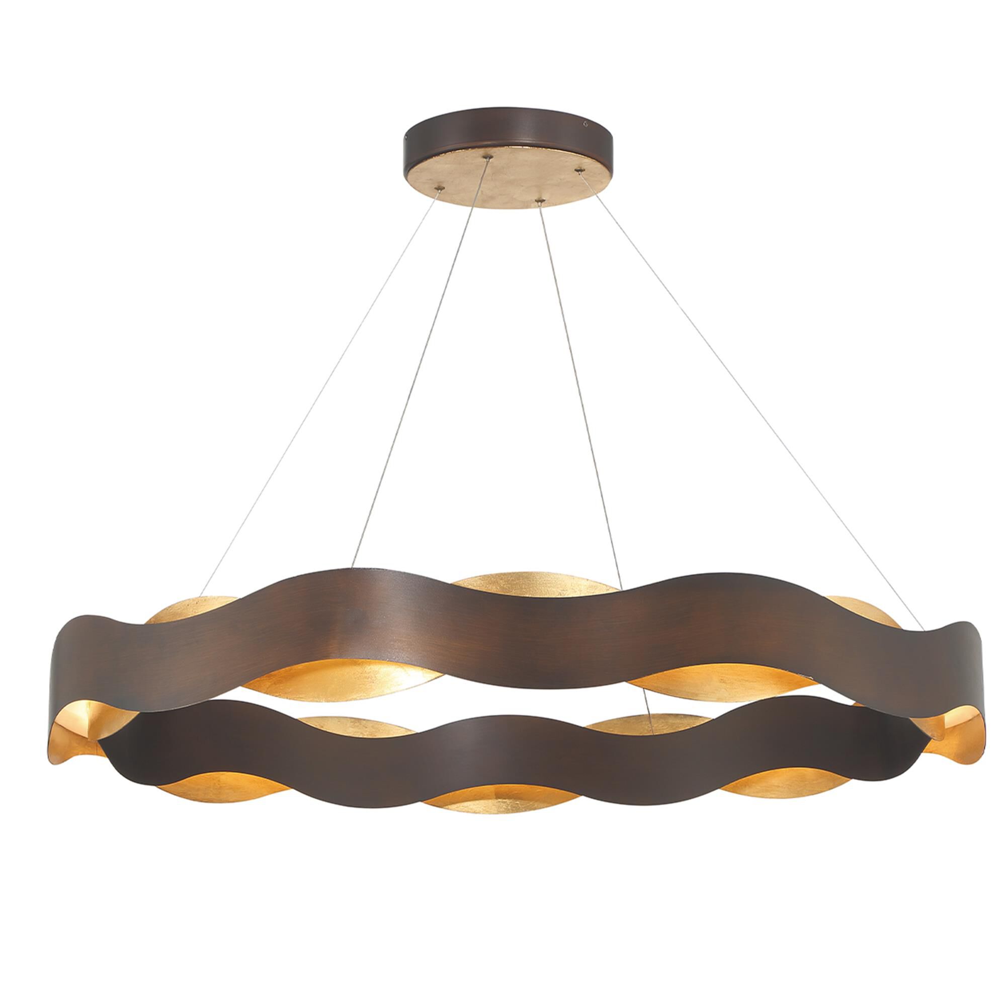 Shown in Bronze and Gold finish
