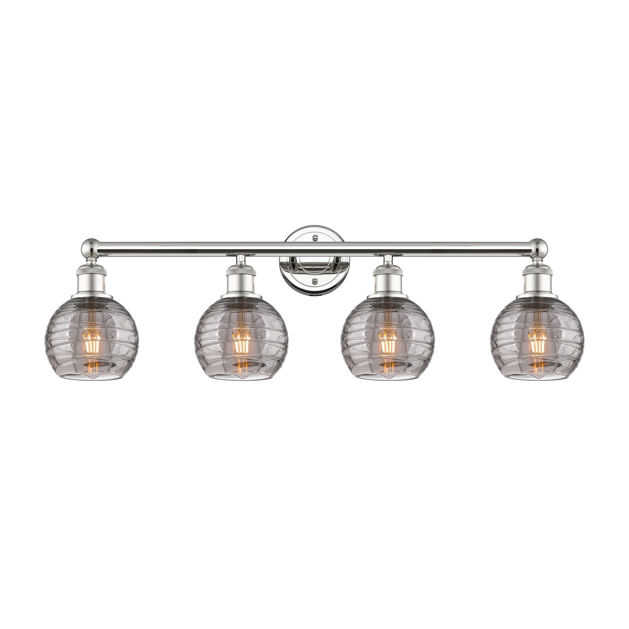 Bruno Marashlian Athens Deco Swirl 33 Inch 4 Light Bath Vanity Light by Innovations Lighting