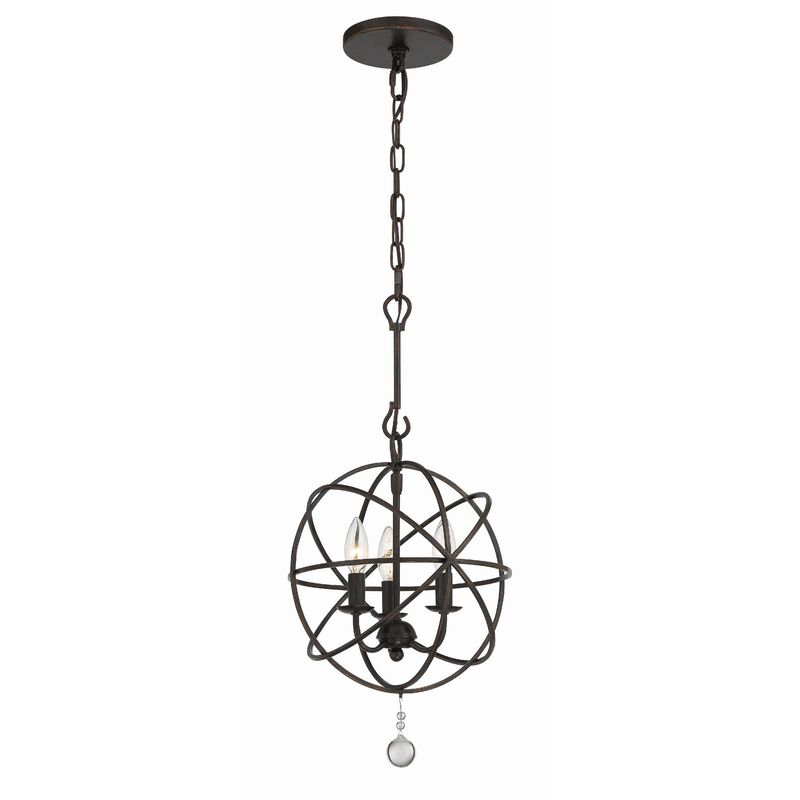 Solaris 13 Inch Mini Chandelier by Crystorama
