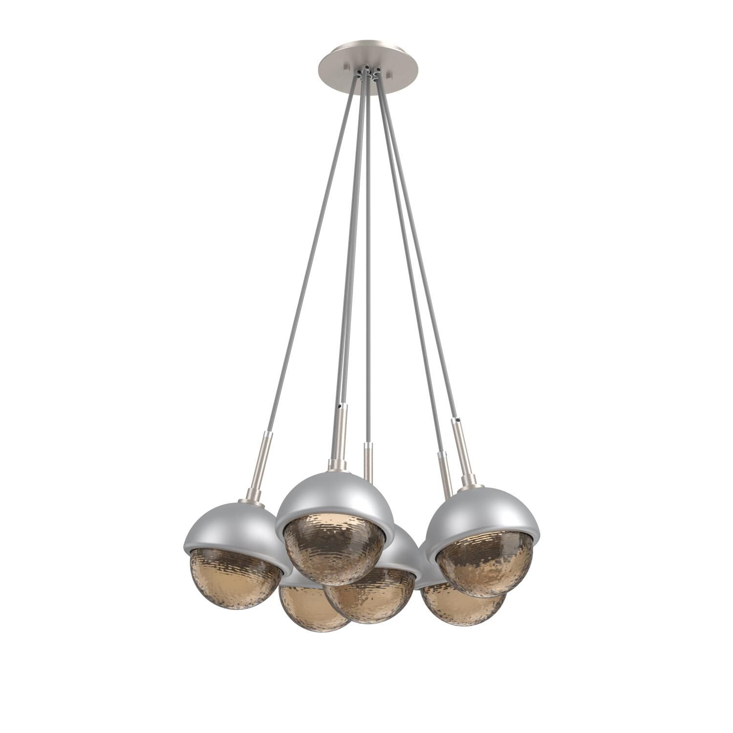Levi Wilson Cabochon 19 Inch Multi Pendant Light by Hammerton Studio