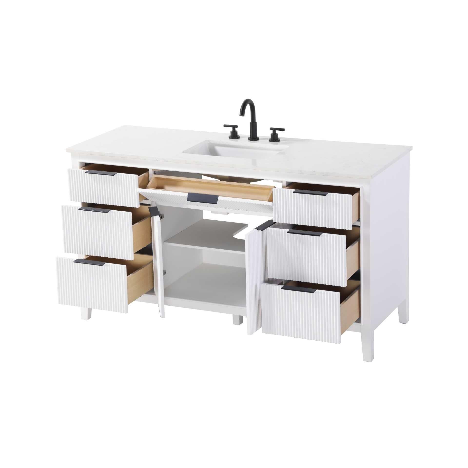Langston 60 Inch Bath Vanity by Elegant Decor