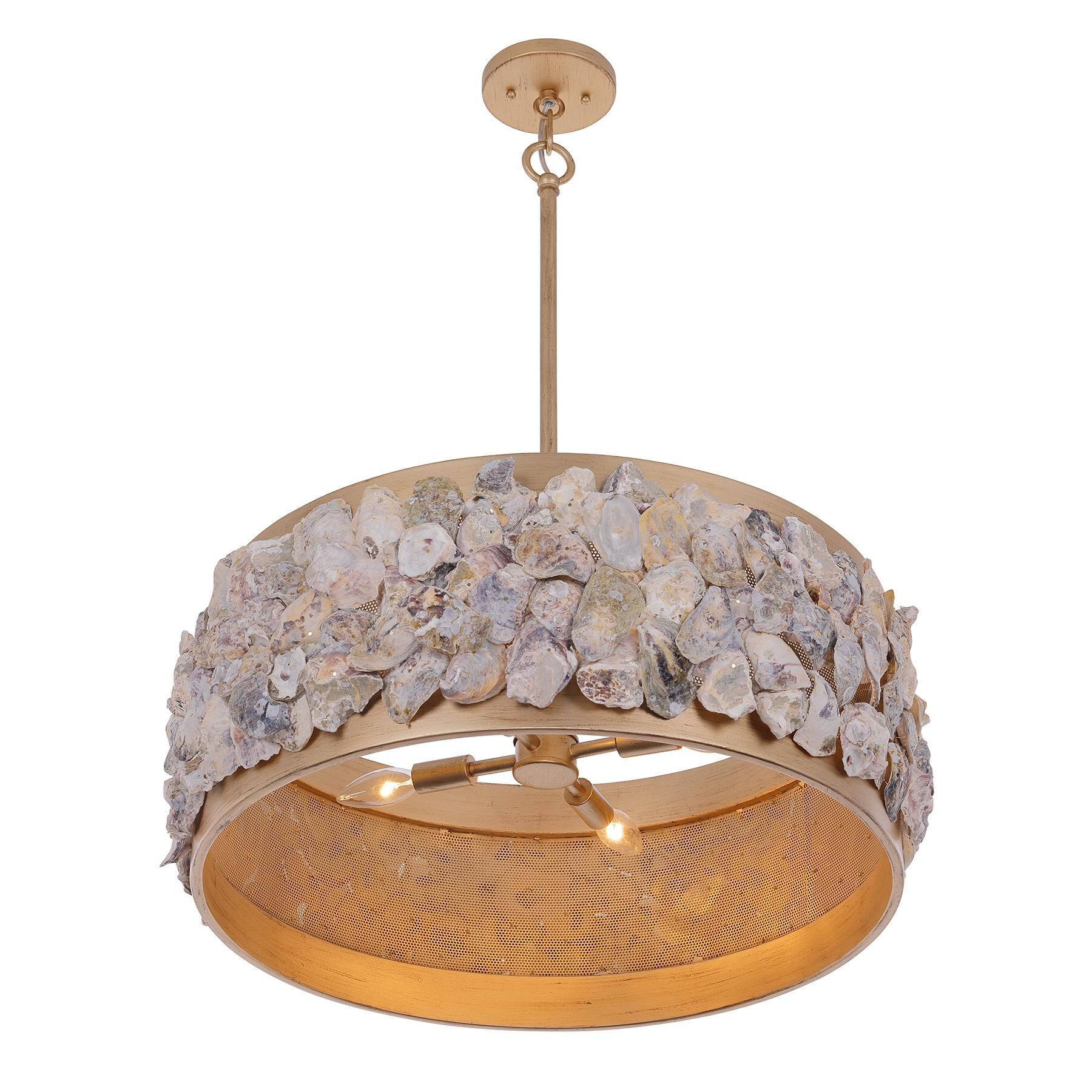 Shown in Chandon finish and Oyster Shell accent