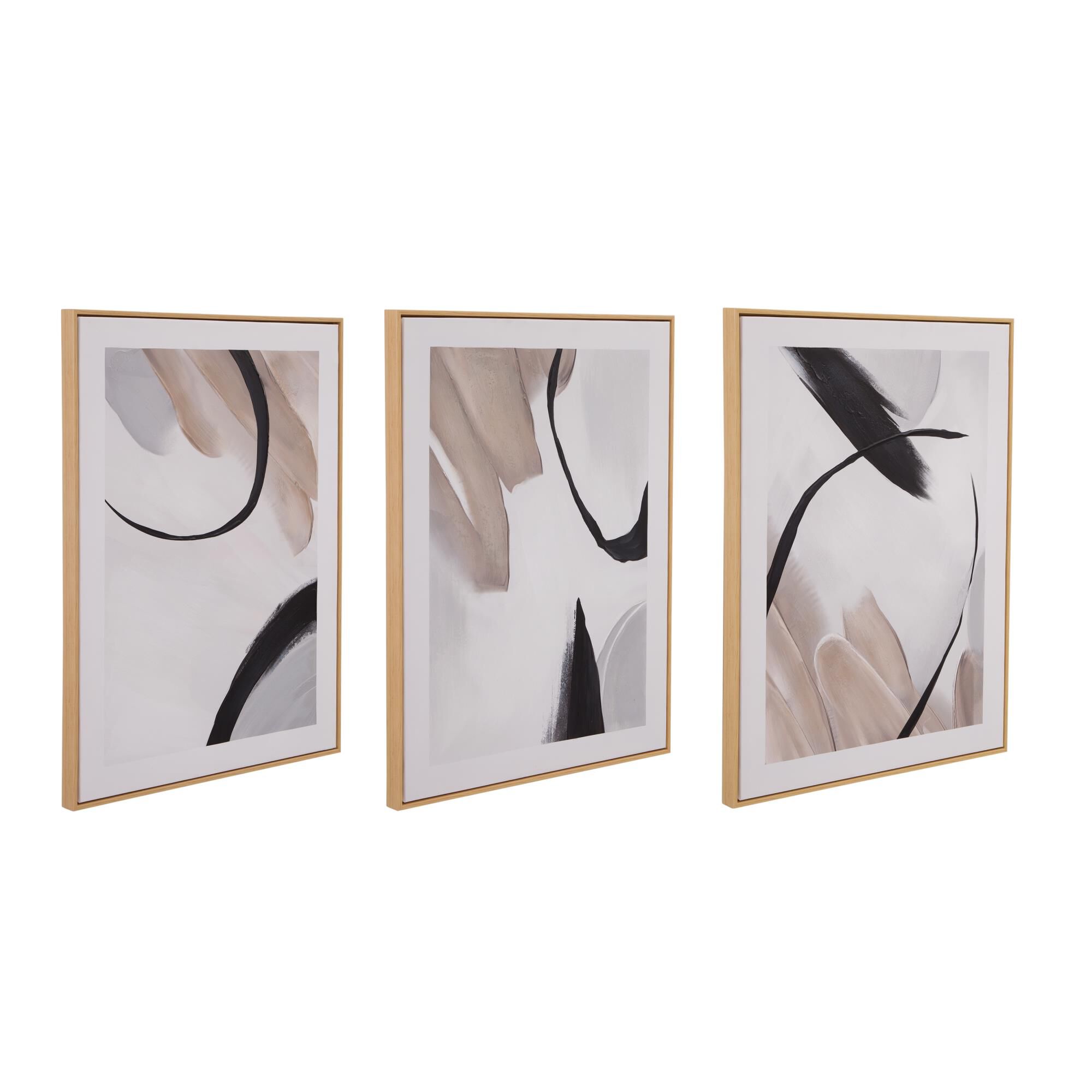 Eartha 24 Inch Painting Set of 3 by Bassett Mirror Company