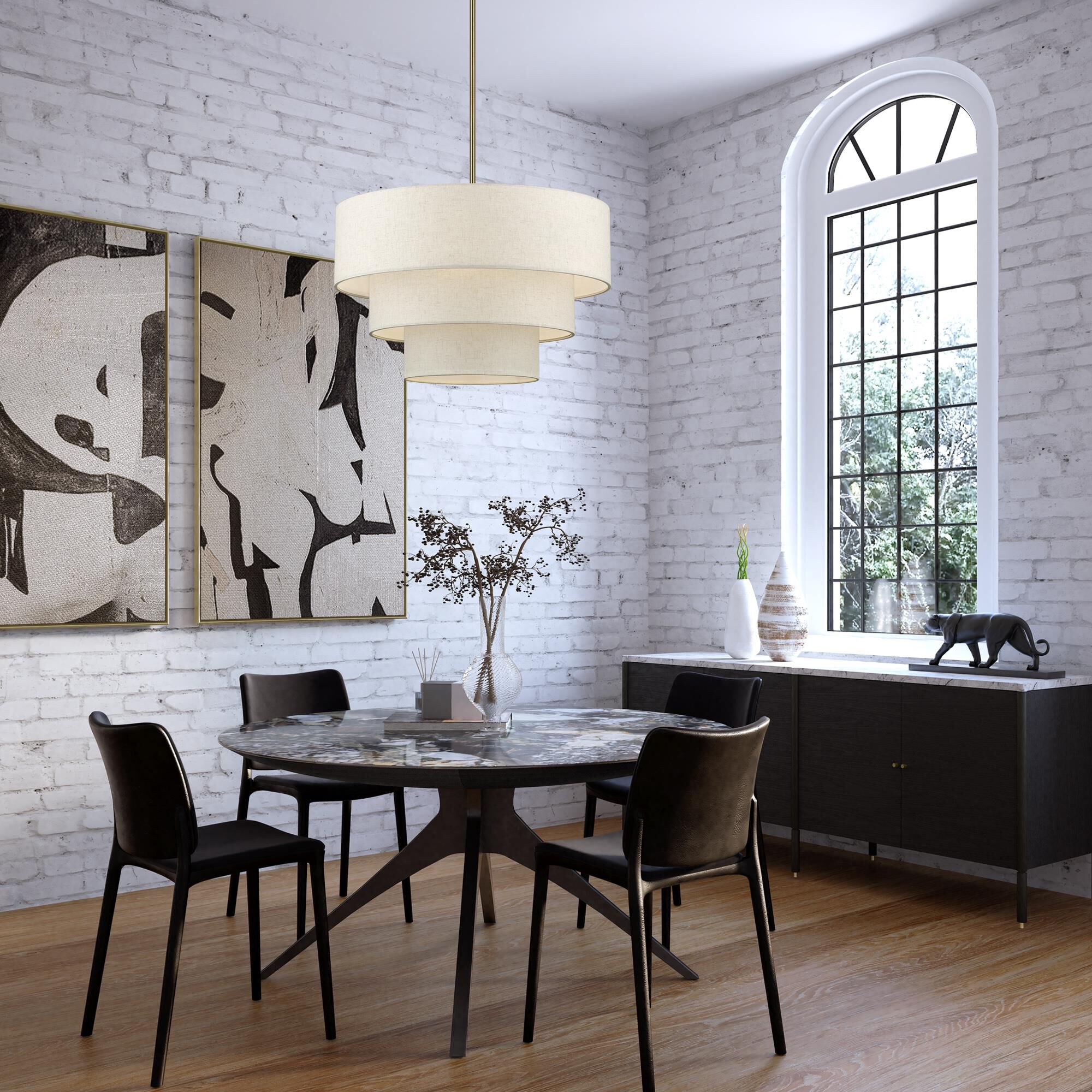 Manorwood 28 Inch Large Pendant by Livex Lighting