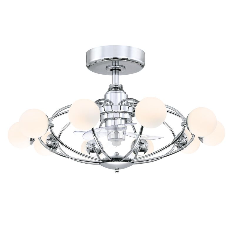 Kerring 14 Inch Chandelier Ceiling Fan with Light Kit by Fanimation