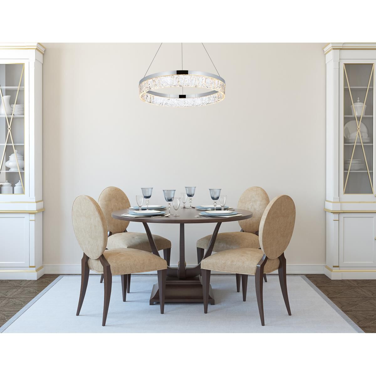 Linden 22 Inch Large Pendant by Elegant Lighting