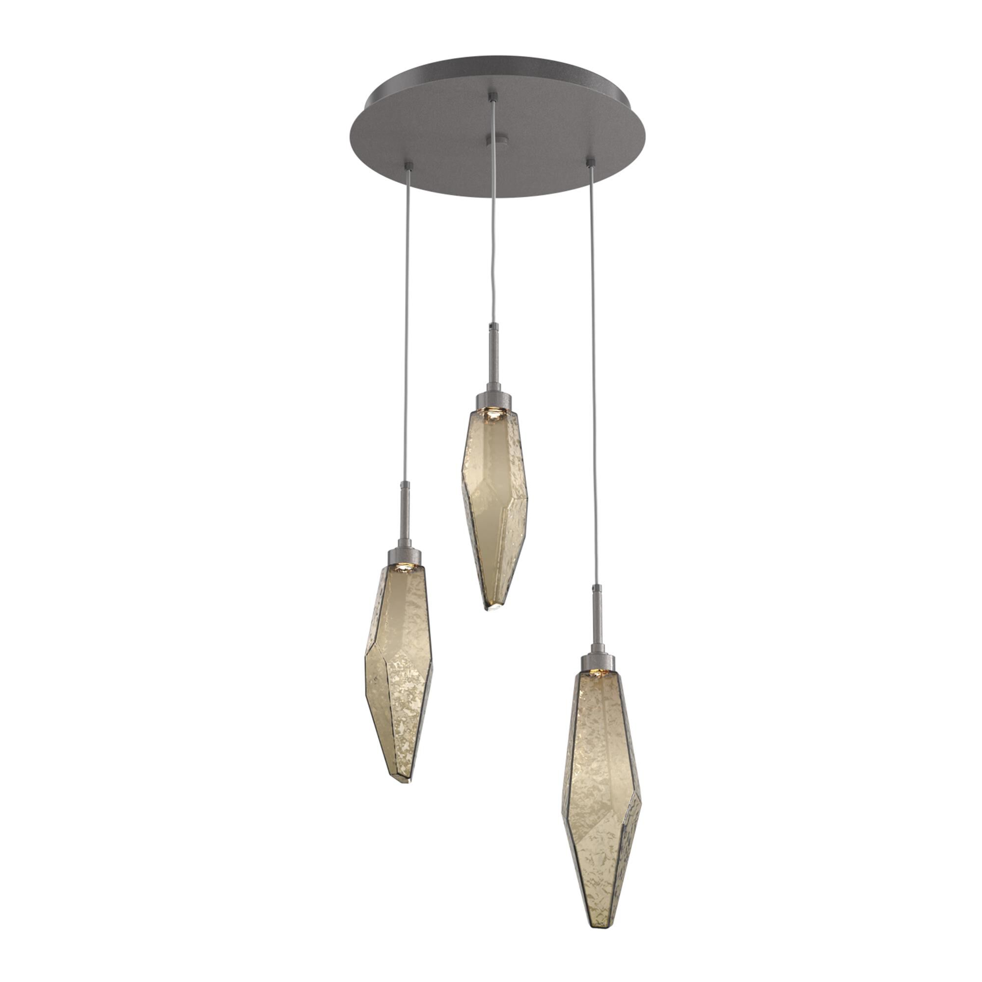 Shown in Graphite finish and Chilled Blown And Bronze glass