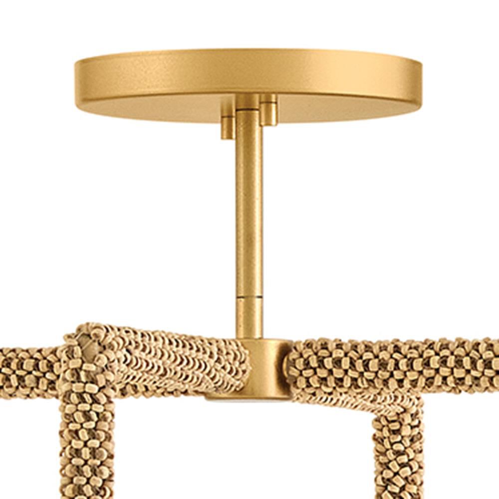 Shown in Deluxe Gold finish and Etched Opal glass