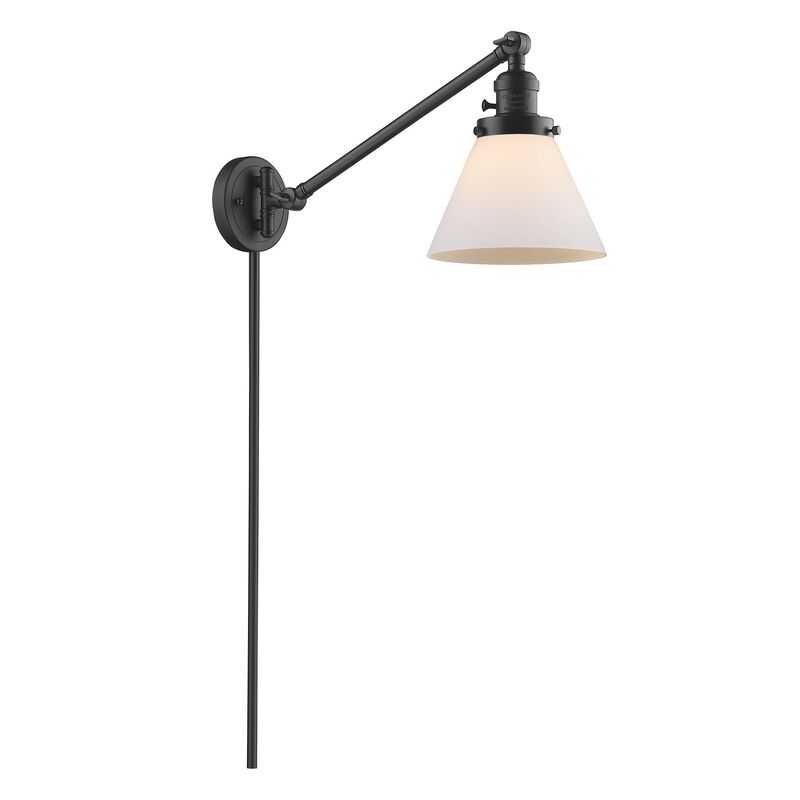Bruno Marashlian Large Cone Wall Swing Lamp by Innovations Lighting