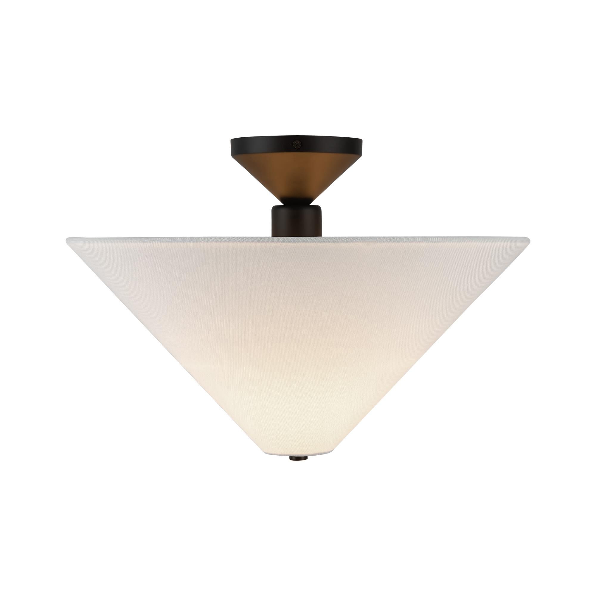 Shown in Matte Black finish and White Acrylic Diffuser glass and White Linen shade