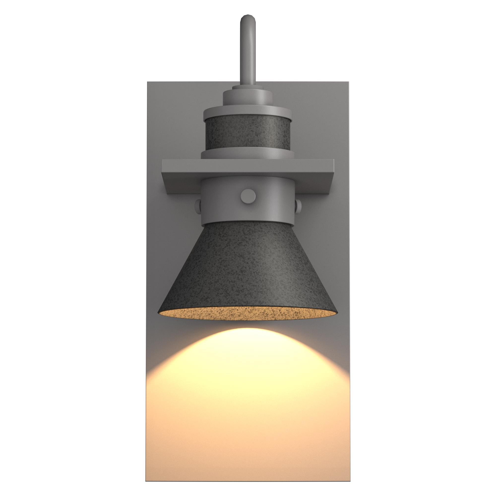 Shown in Coastal Burnished Steel finish and Natural Iron accent
