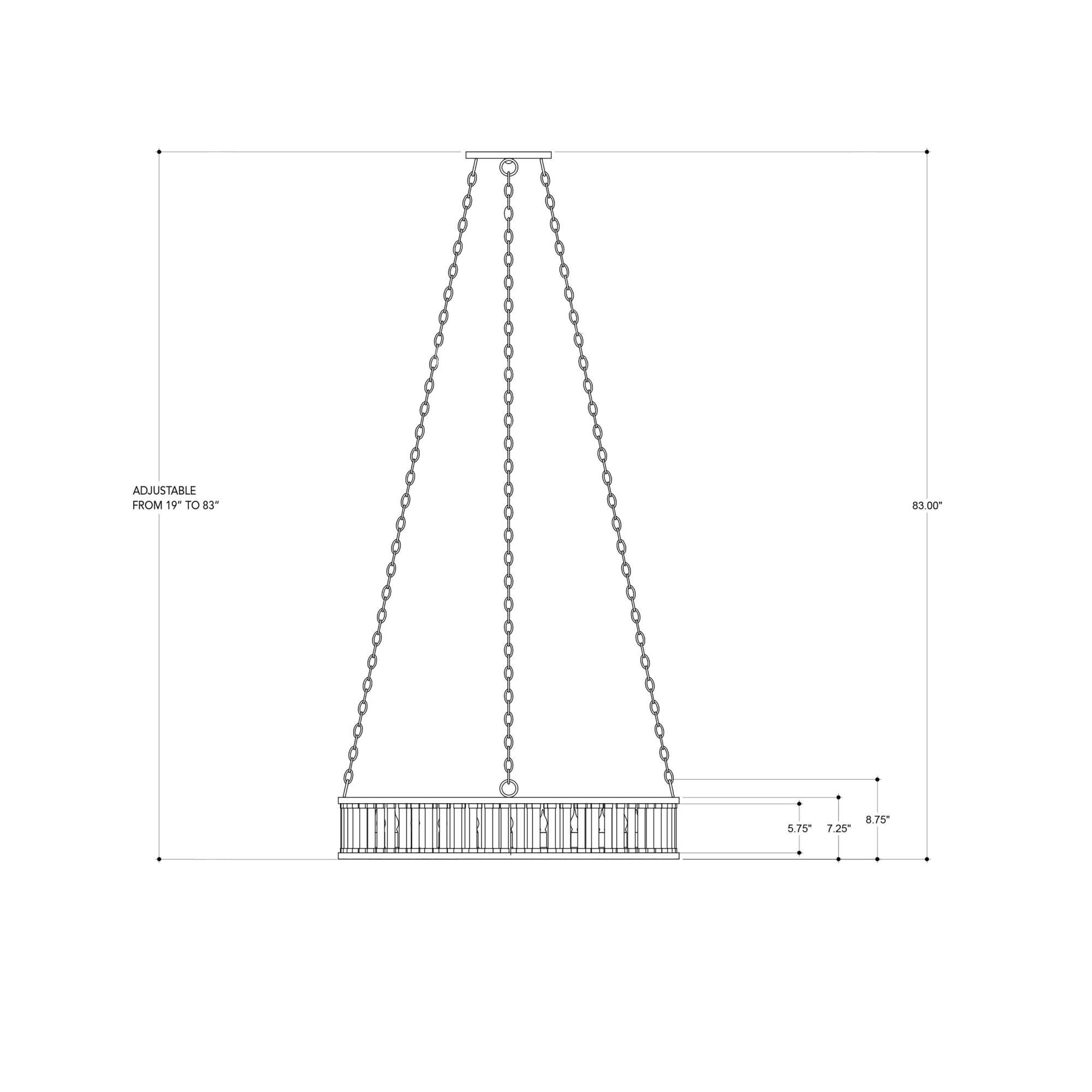 Elixir 40 Inch Large Pendant by Currey and Company
