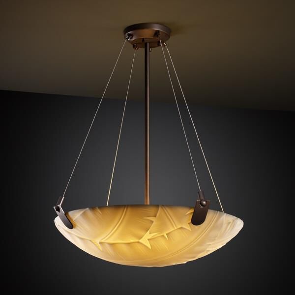 Porcelina 27 Inch Large Pendant by Justice Design Group