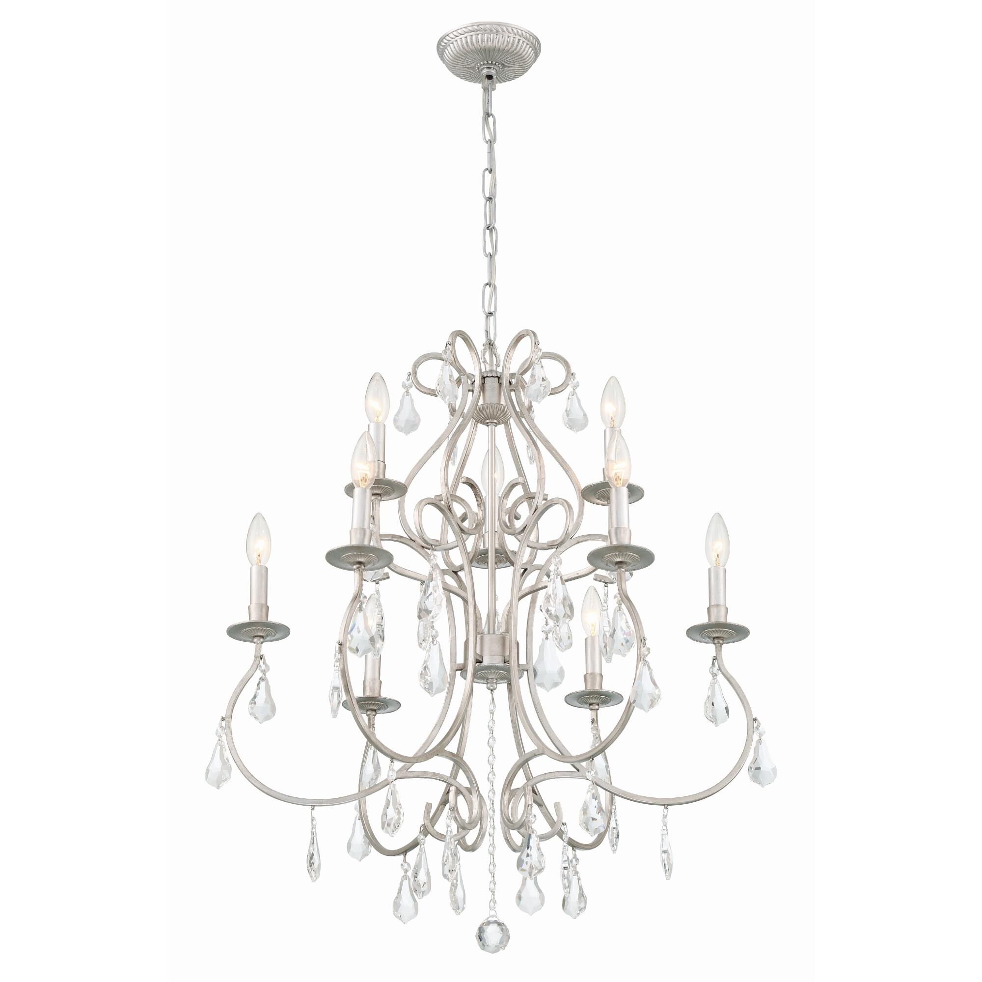 Ashton 25 Inch 9 Light Chandelier by Crystorama