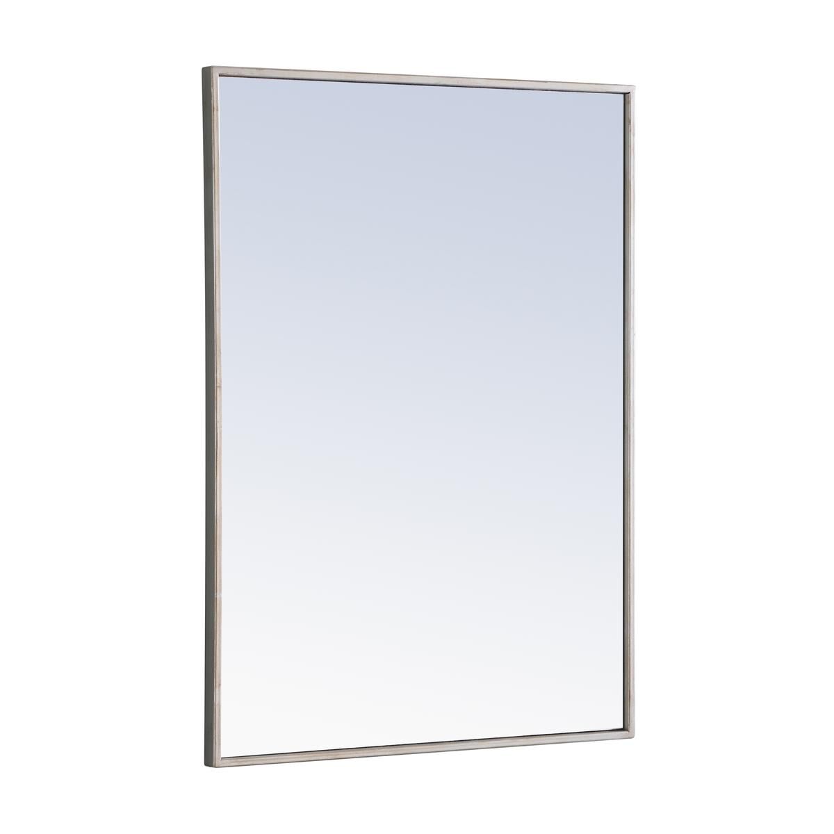 Shown in Silver finish and Clear Mirror Beveled glass