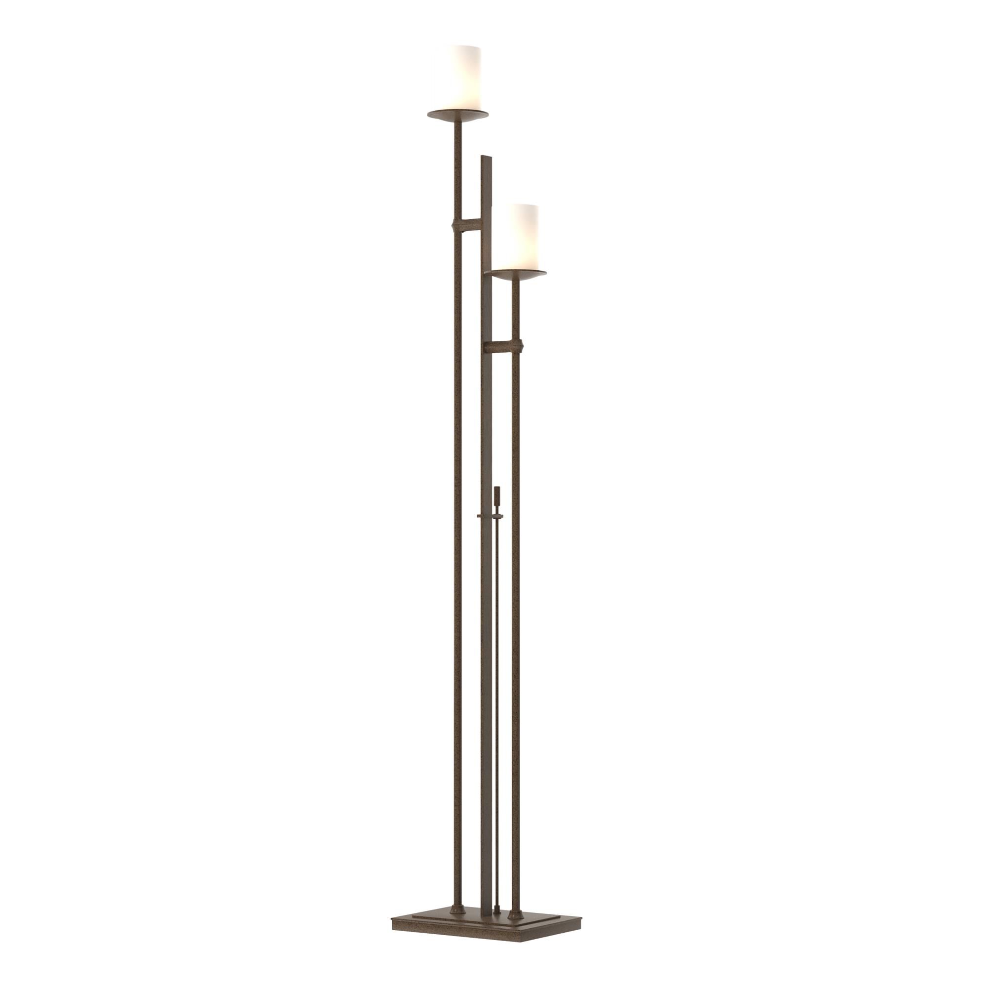 Shown in Bronze finish and Opal  glass