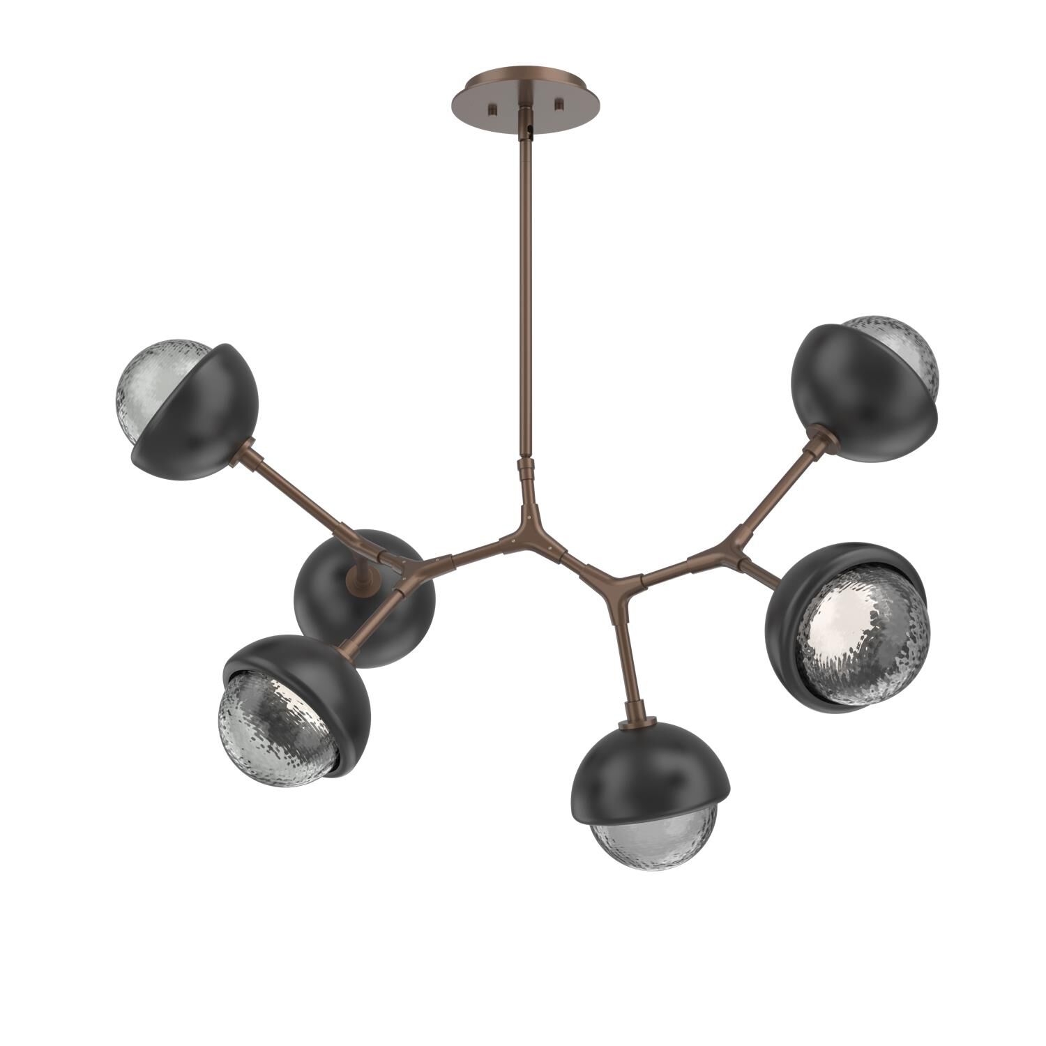 Shown in Burnished Bronze finish and Smoke glass and Matte Black accent