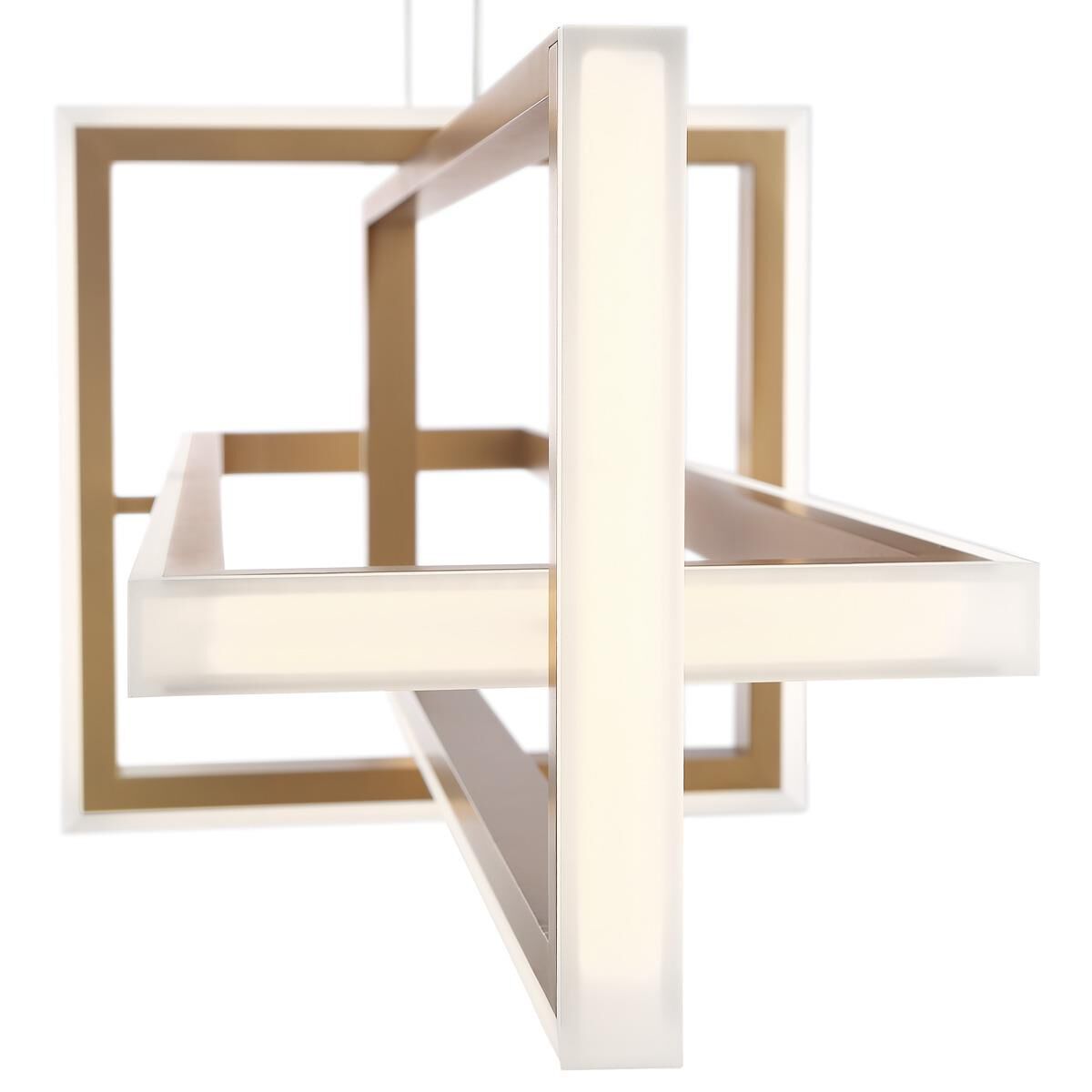 Shown in Gold finish and Steel and Acrylic shade