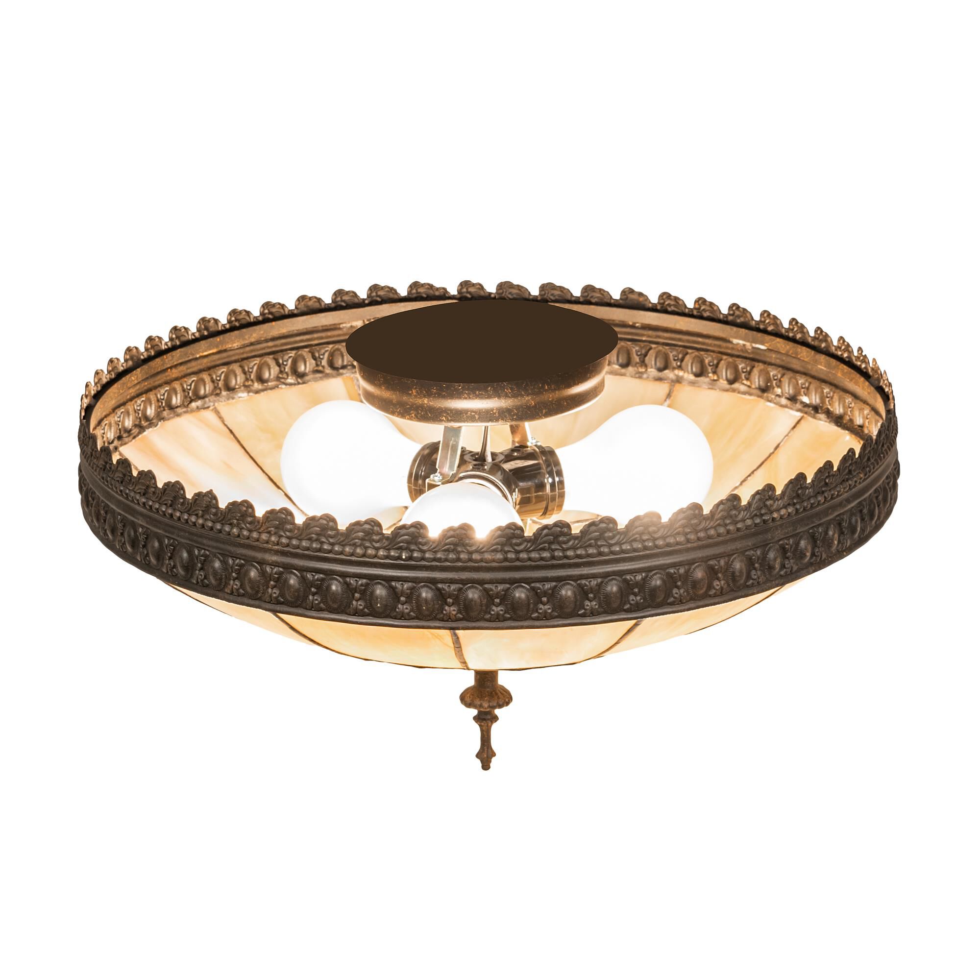 Vincent 15 Inch 3 Light Flush Mount by Meyda Lighting
