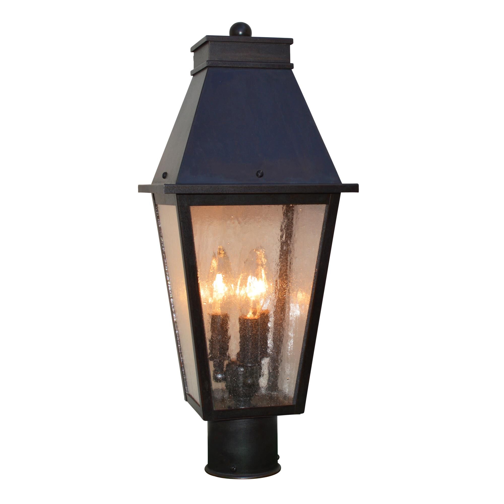 Croydon 16 Inch Tall 3 Light Outdoor Post Lamp by Arroyo Craftsman