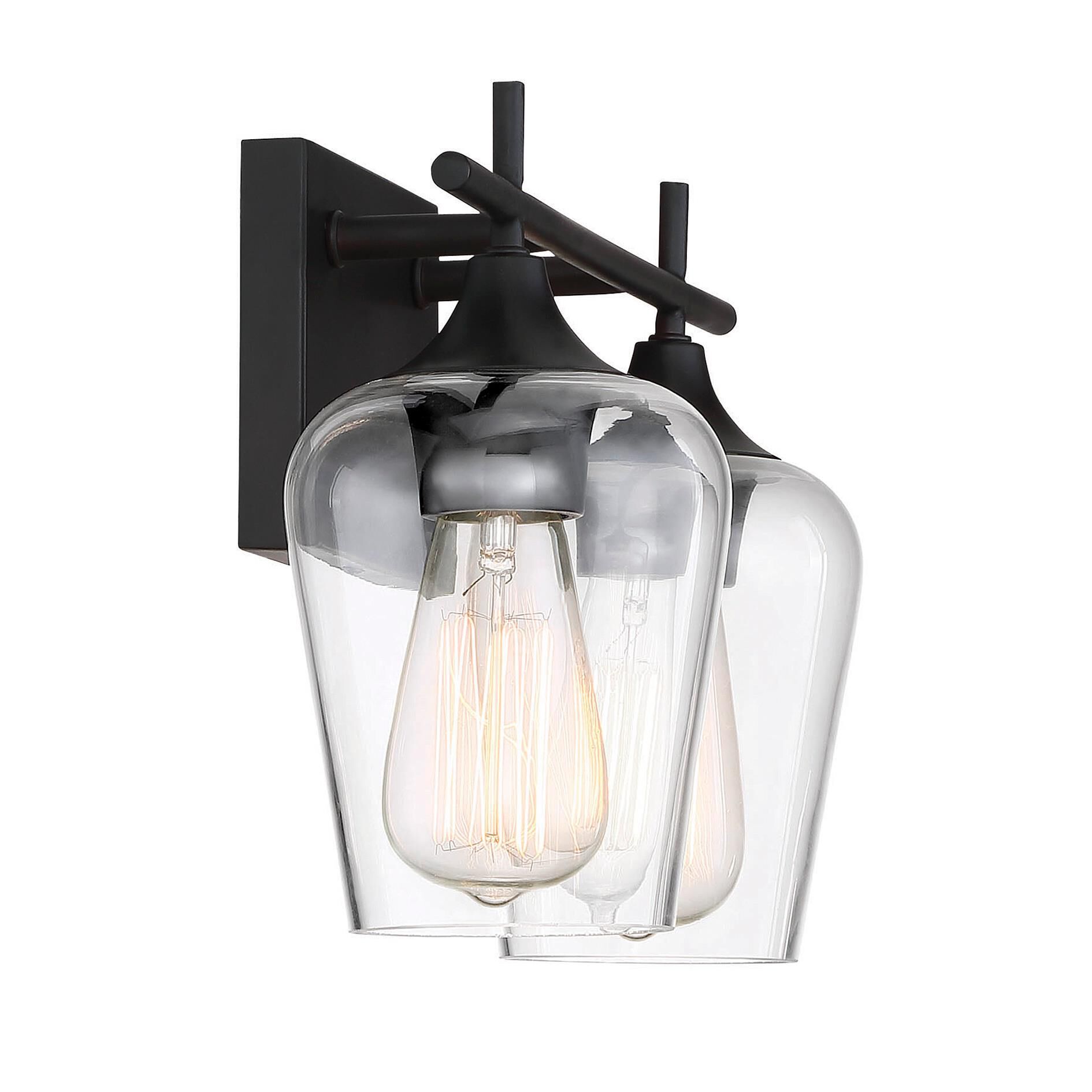 Shown in English Bronze finish and Clear glass