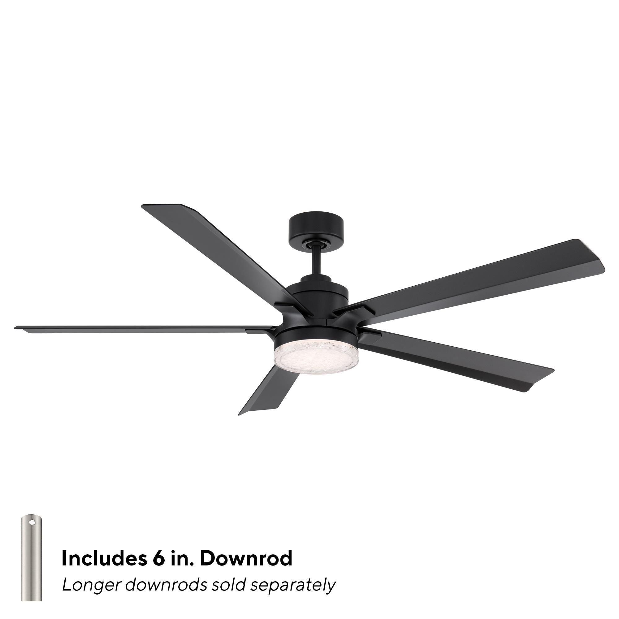 Radiant 64 Inch Ceiling Fan with Light Kit,