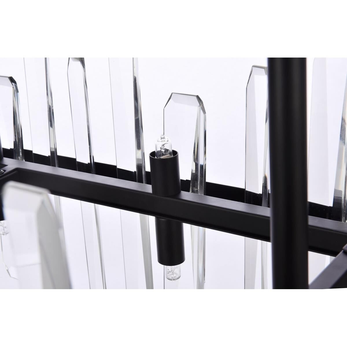 Shown in Black finish and Royal Cut Clear crystal