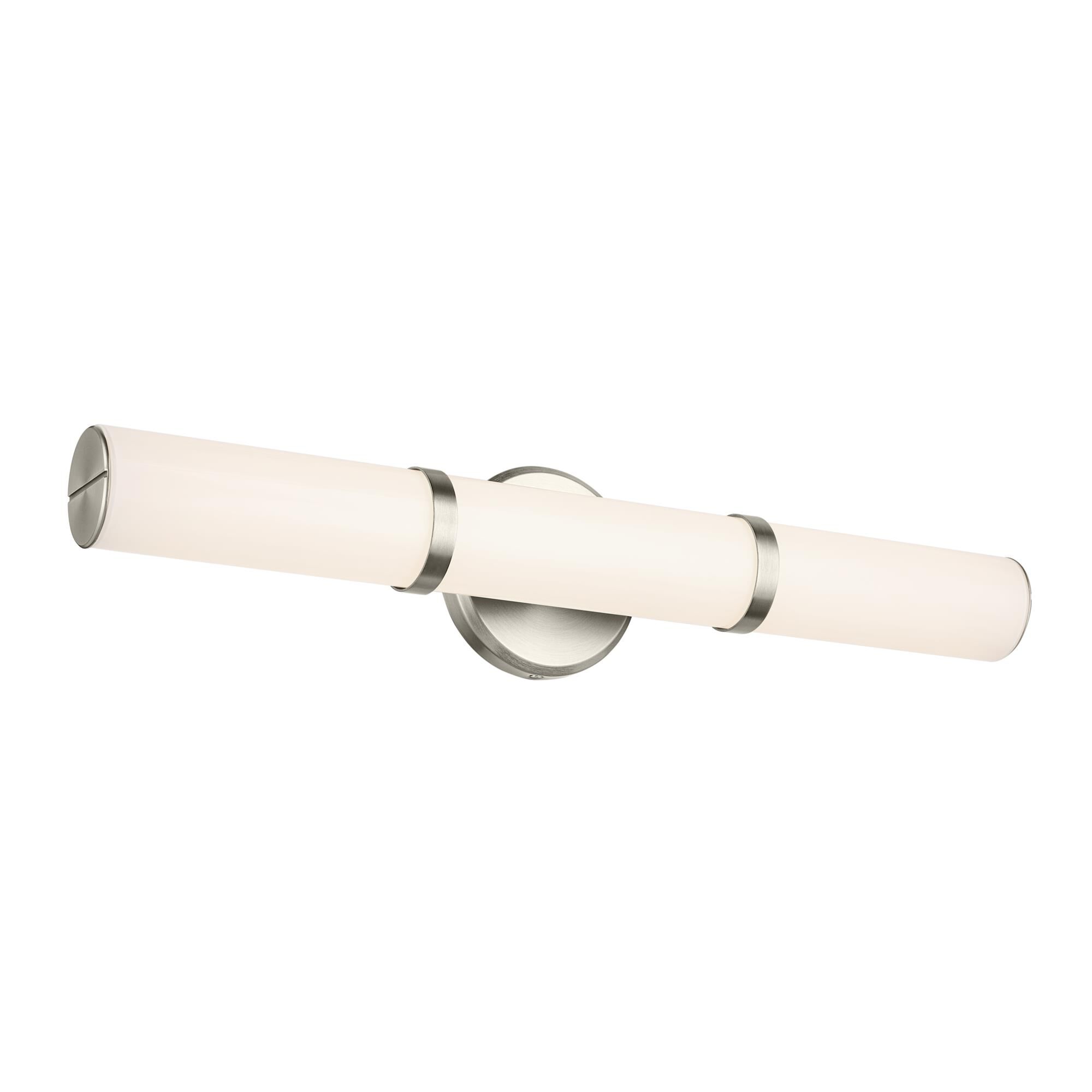 Shown in Brushed Nickel finish and Clear with Painted White Inside glass
