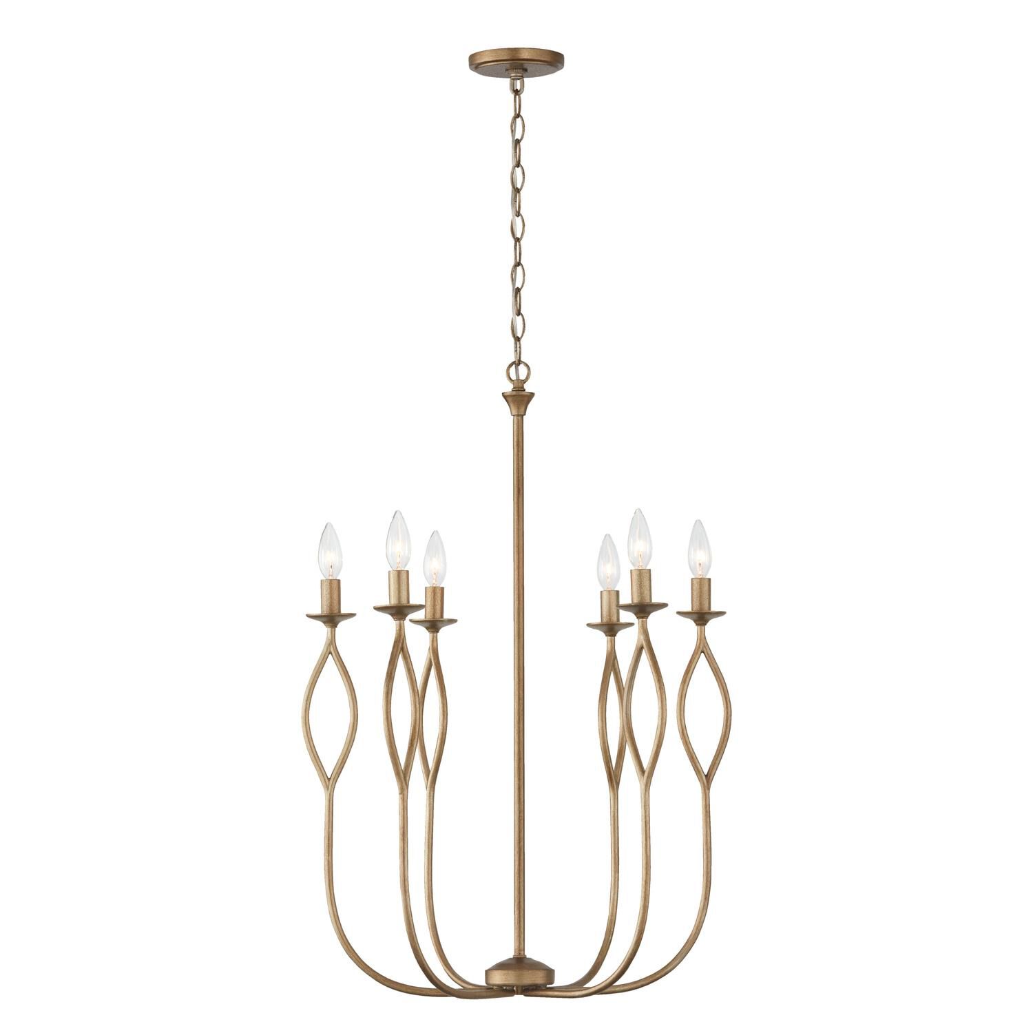 Cohen 22 Inch 6 Light Chandelier by Capital Lighting Fixture Company